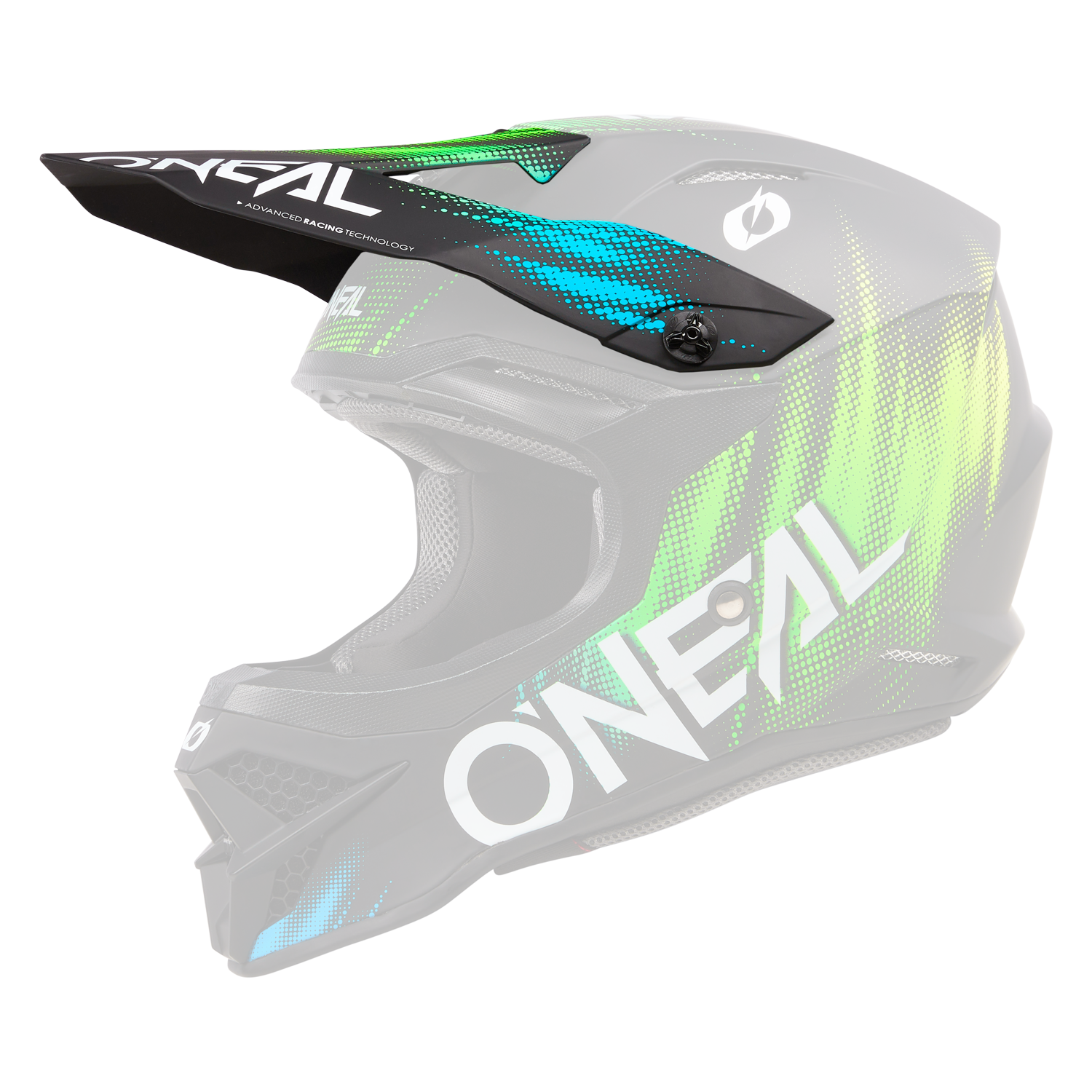 O'Neal Replacement 3 SRS Voltage Black/Green Helmet Visor