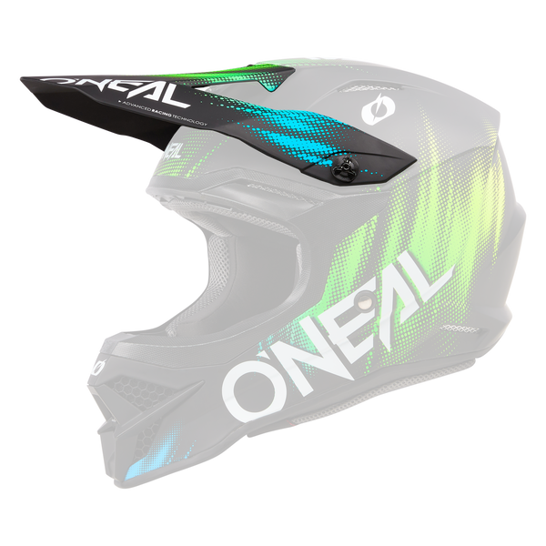 Replacement 3 SRS Voltage Black/Green Helmet Visor