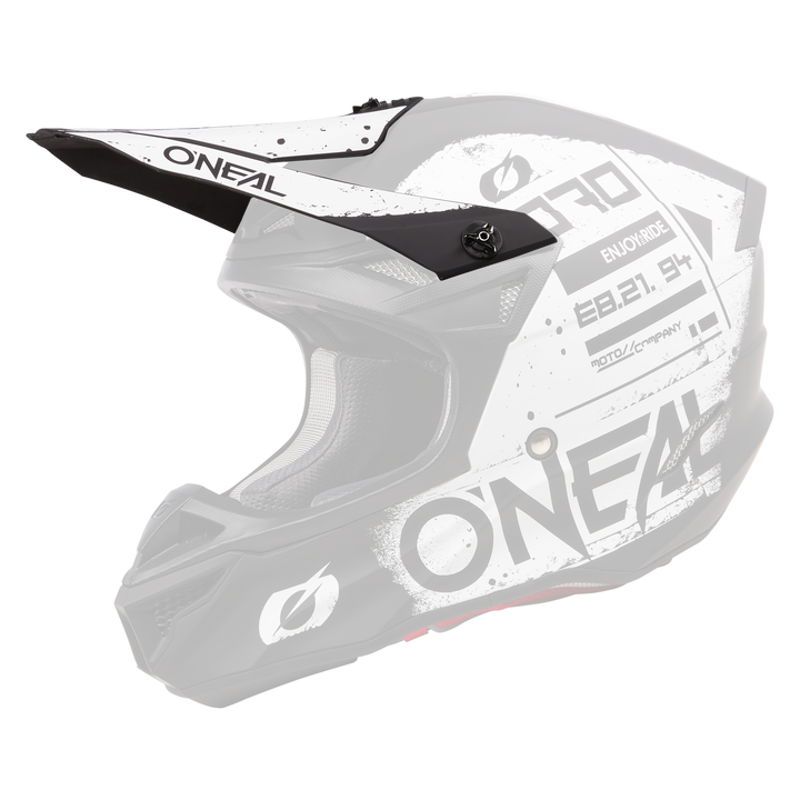 Replacement 5 SRS Scarz Black/White Helmet Visor