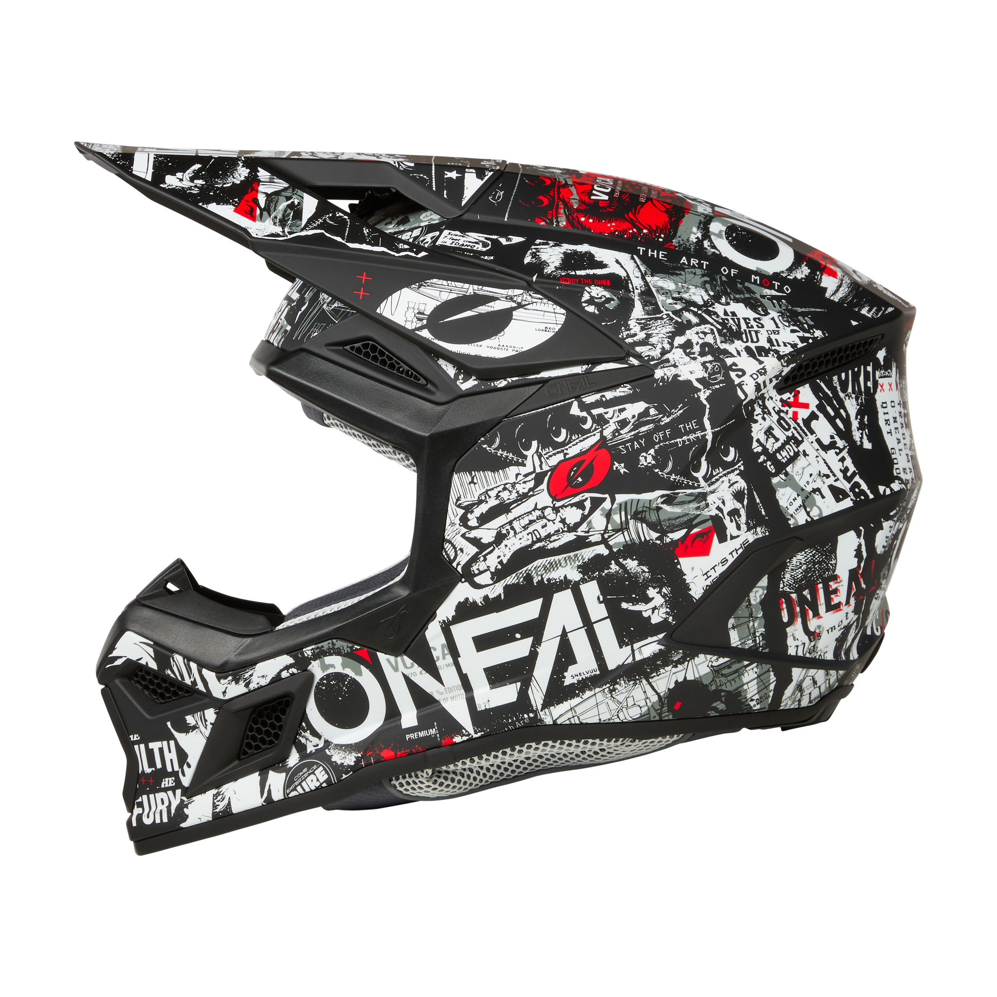 O'Neal 3 SRS Attack Black / White