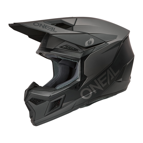 3 SRS Helmet Solid Black/Gray