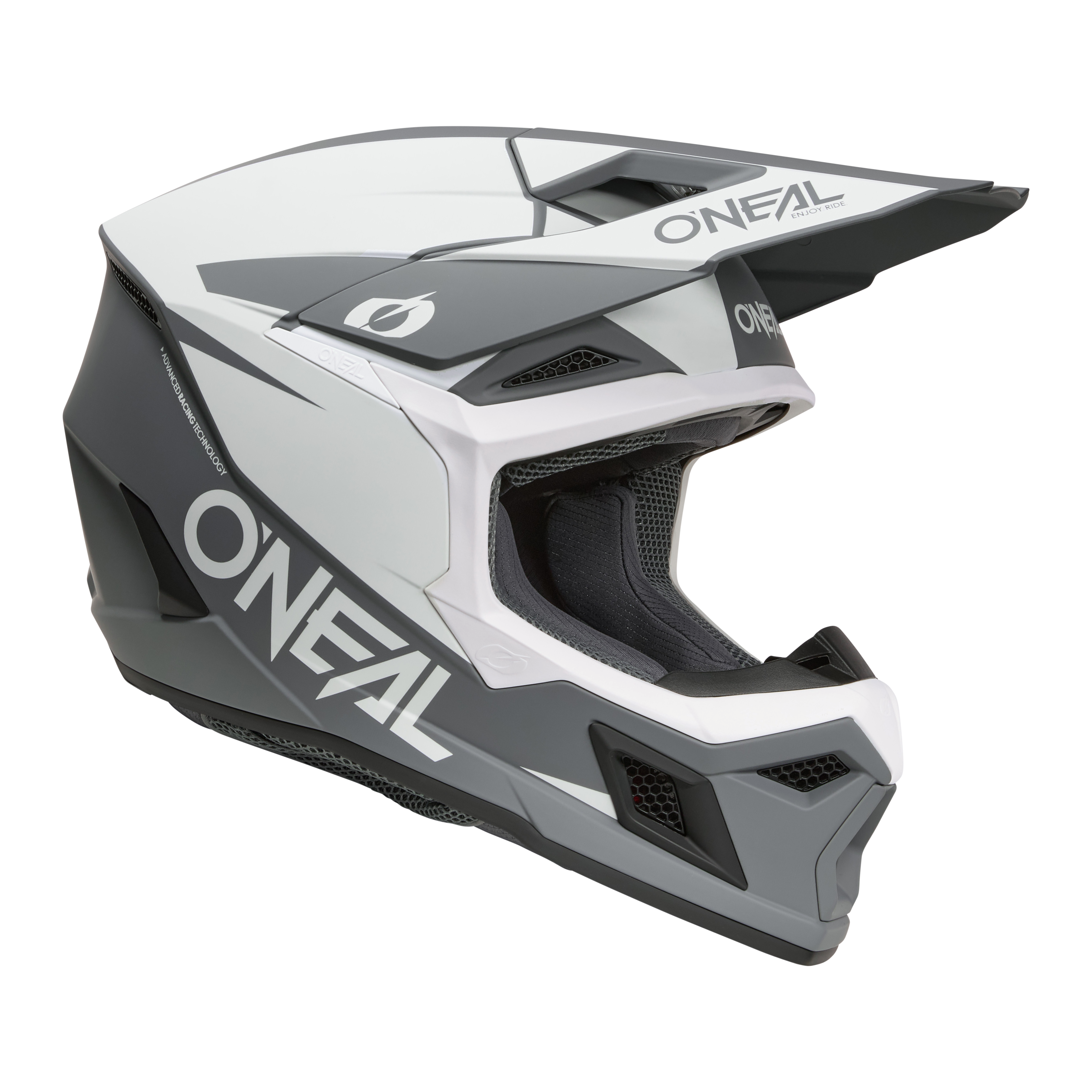 O'Neal 3 SRS Helmet Solid White/Black