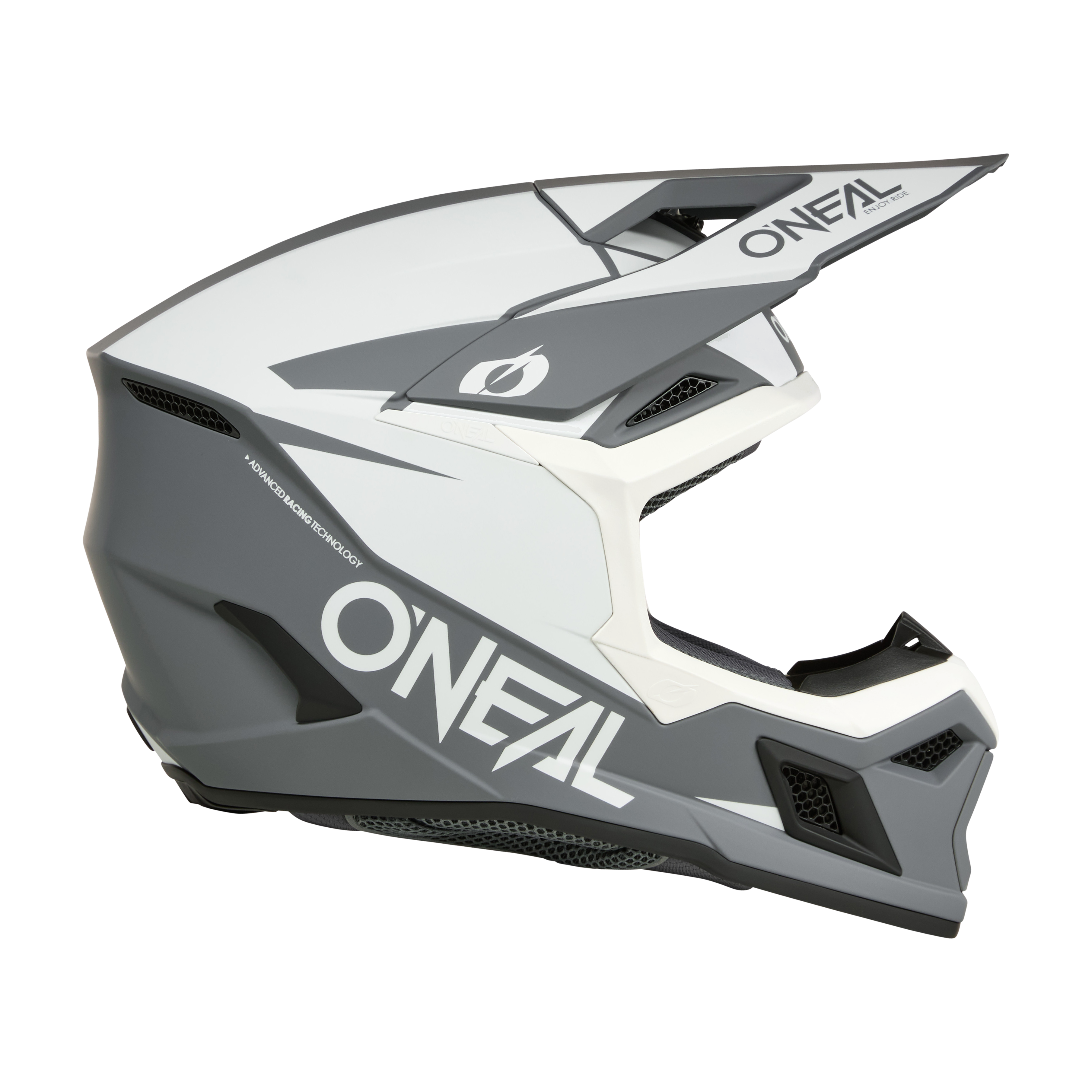 O'Neal 3 SRS Helmet Solid White/Black