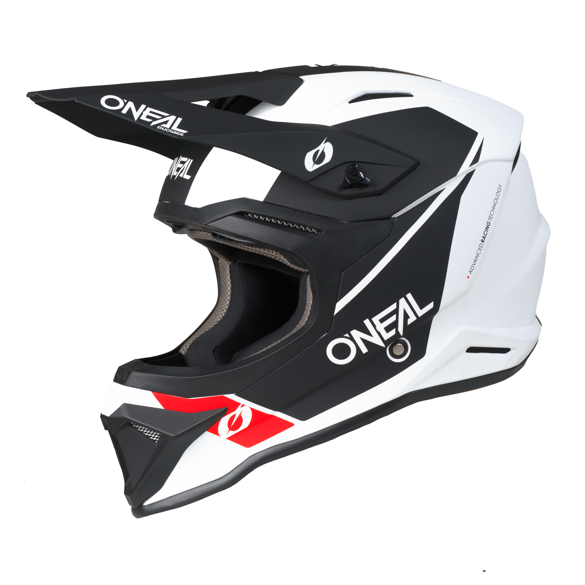 O'Neal 4 SRS Helmet Race White / Black