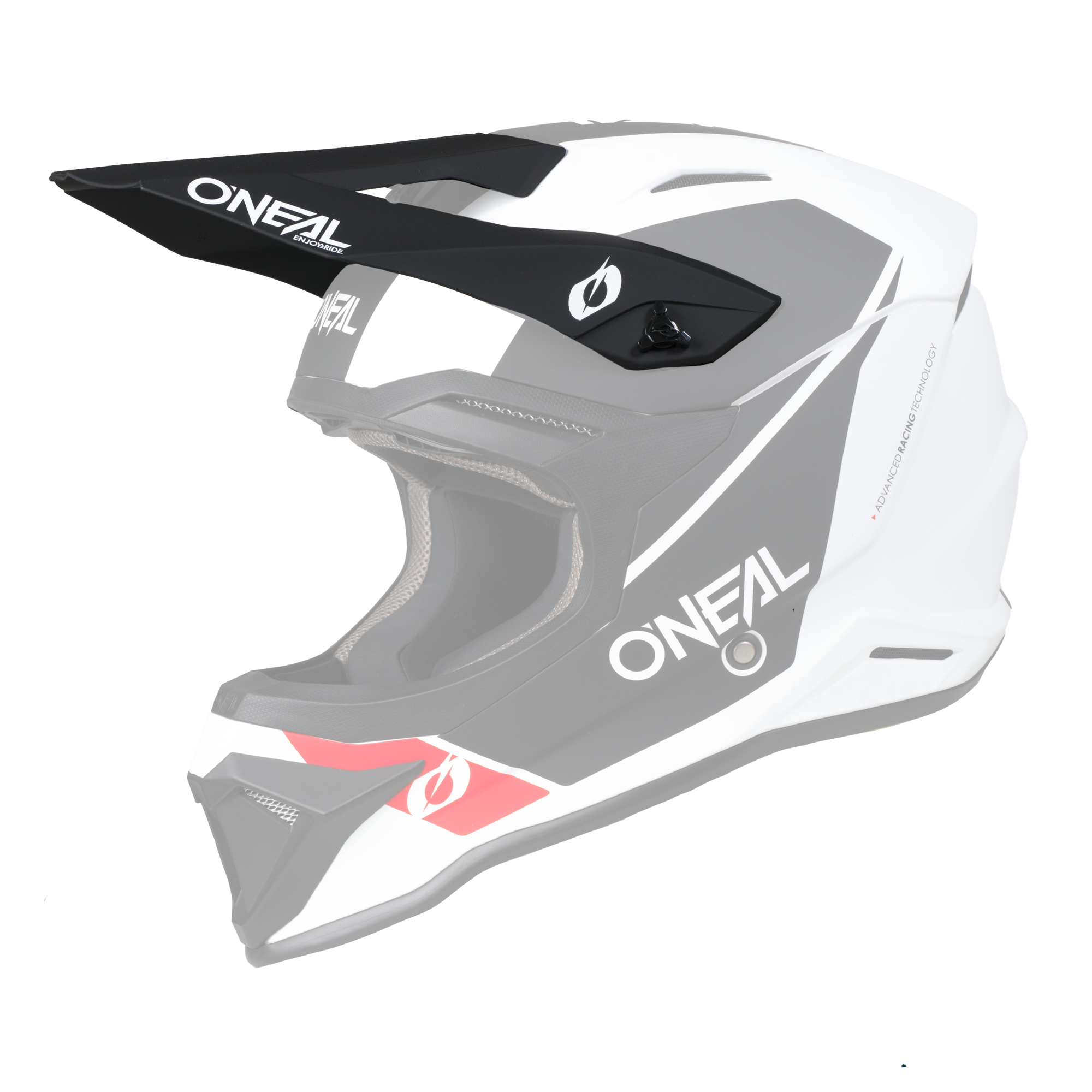 O'Neal Replacement 4 SRS Race Black/White Helmet Visor