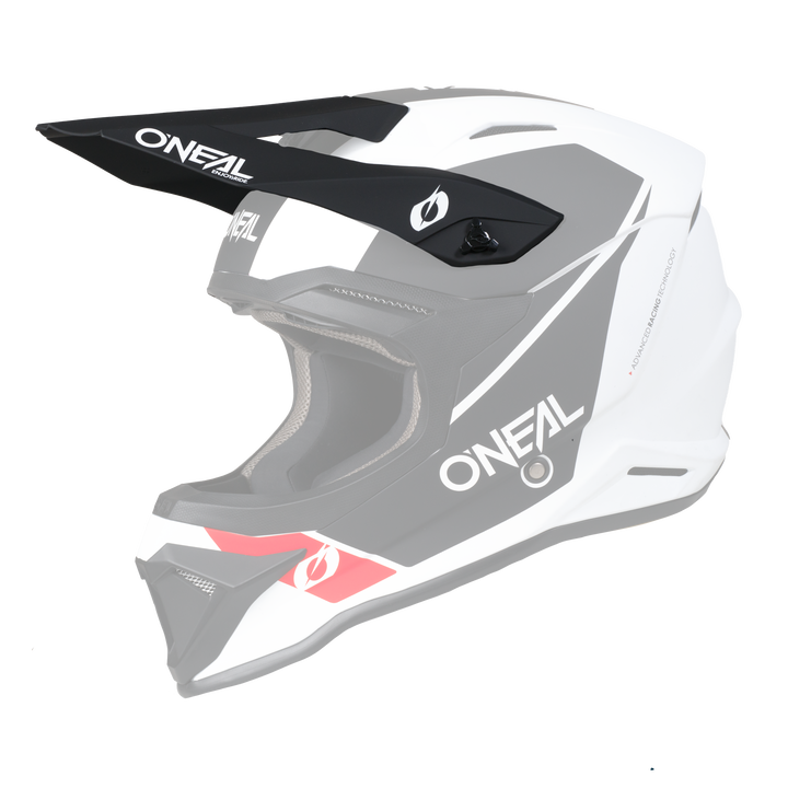 Replacement 4 SRS Race Black/White Helmet Visor