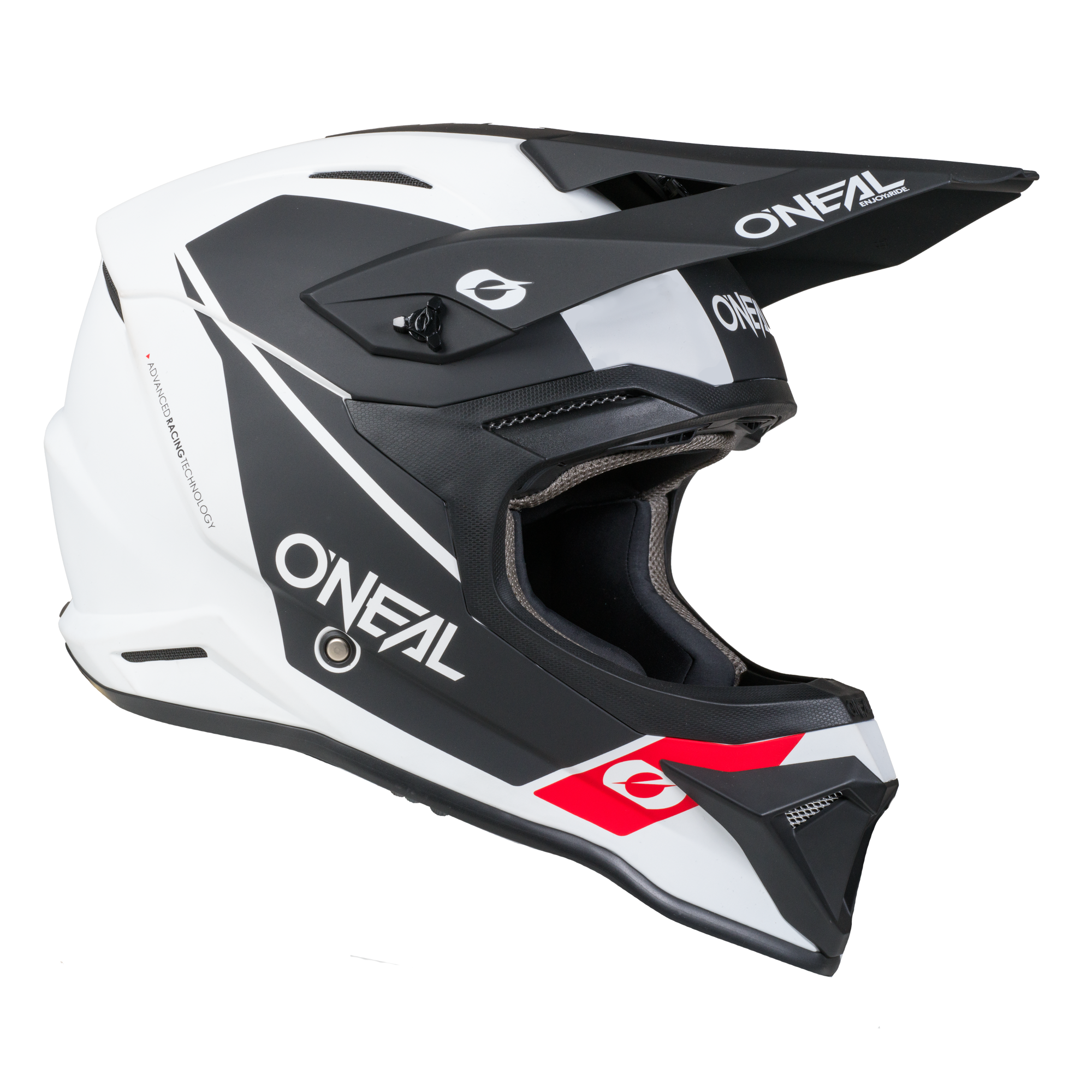 O'Neal 4 SRS Helmet Race White / Black