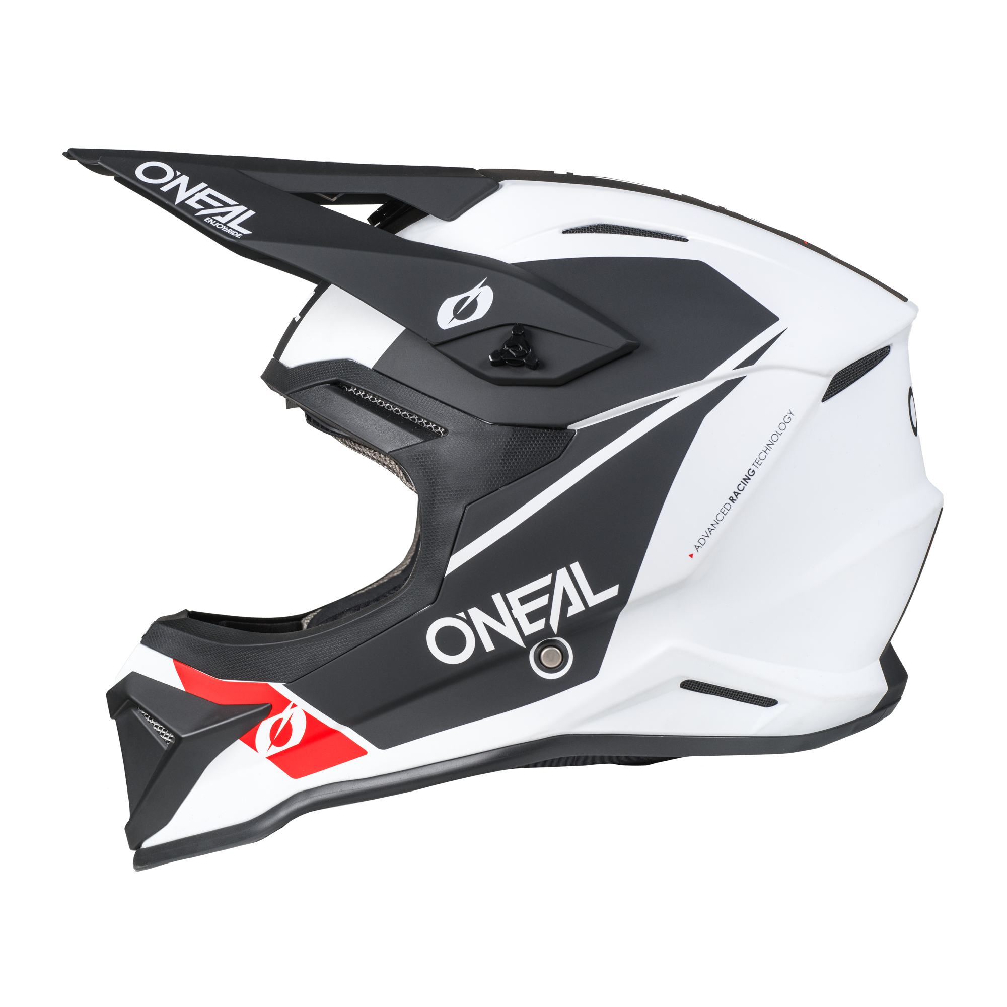 O'Neal 4 SRS Helmet Race White / Black
