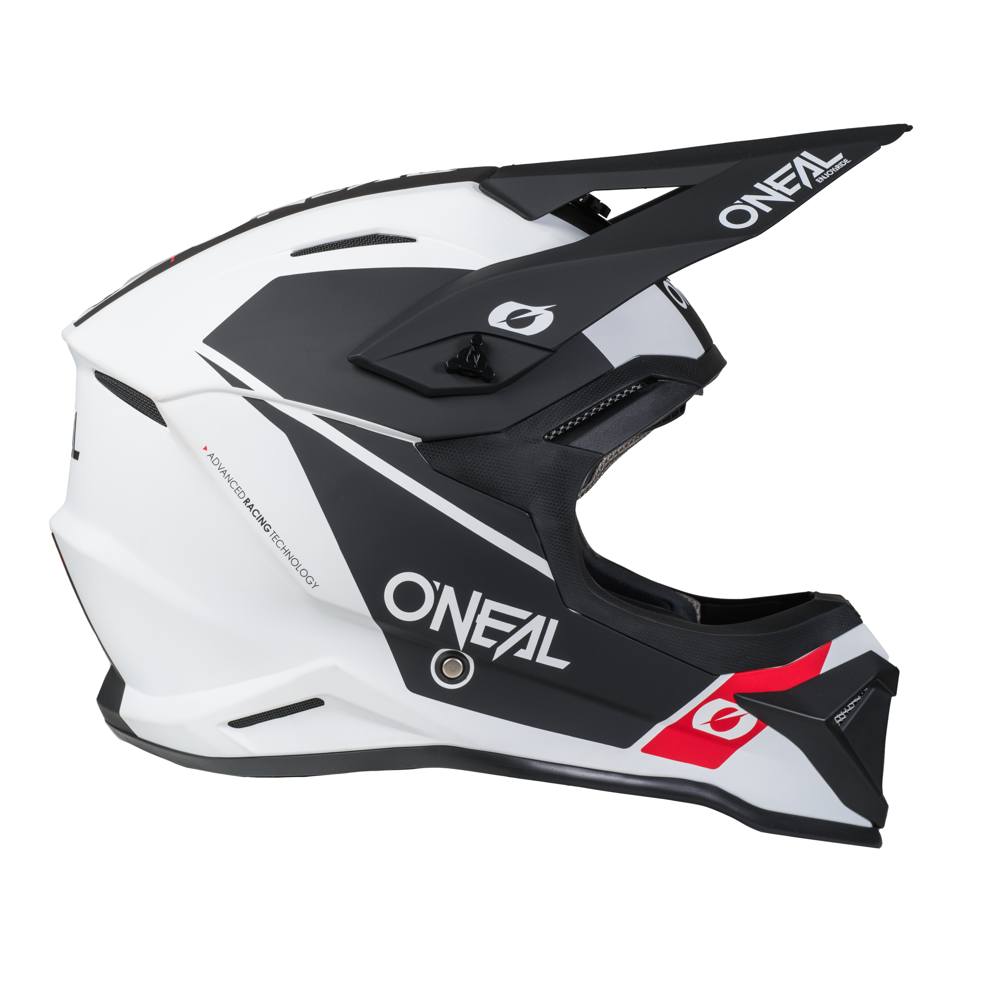 O'Neal 4 SRS Helmet Race White / Black