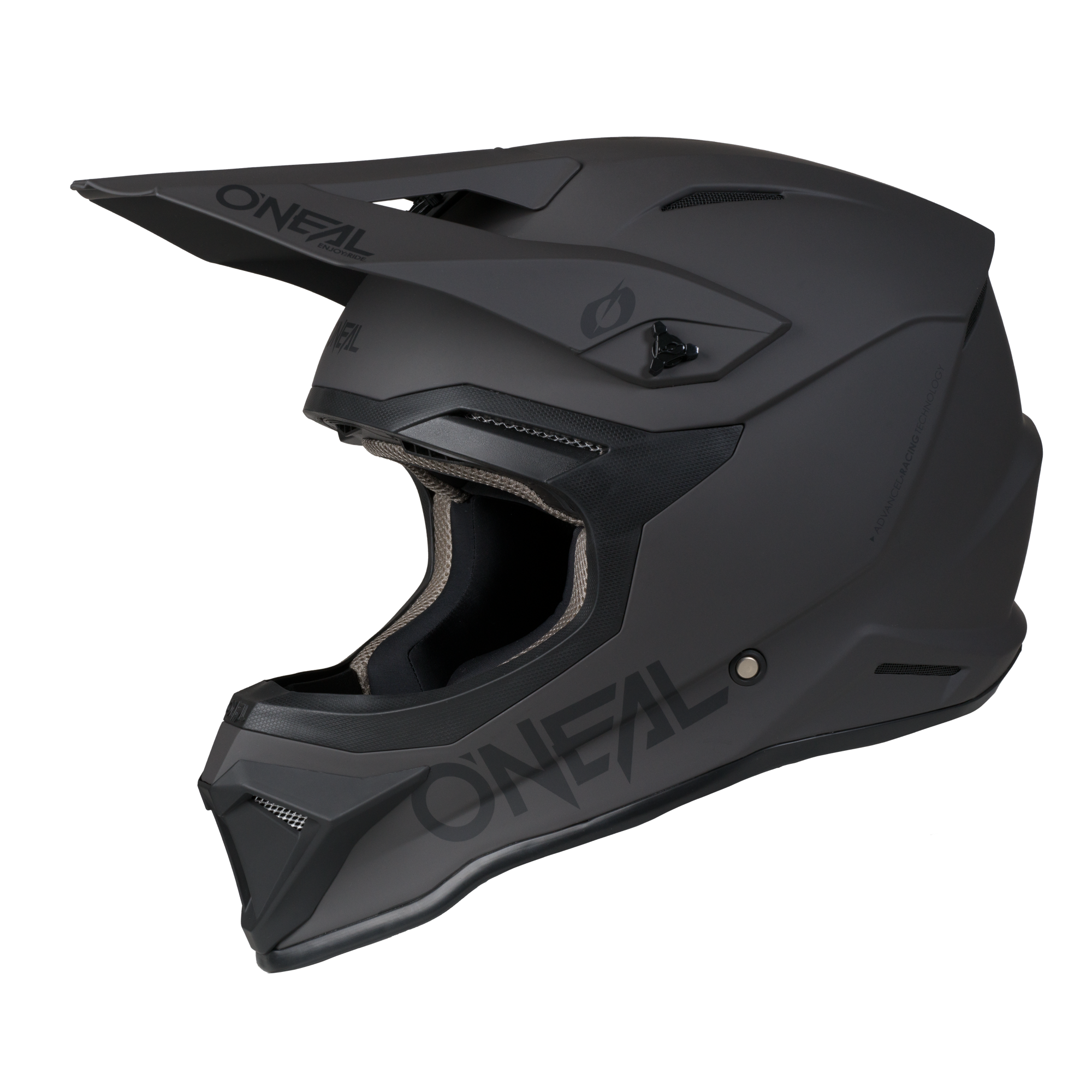 O'Neal 4 SRS Helmet Solid Gray / Black