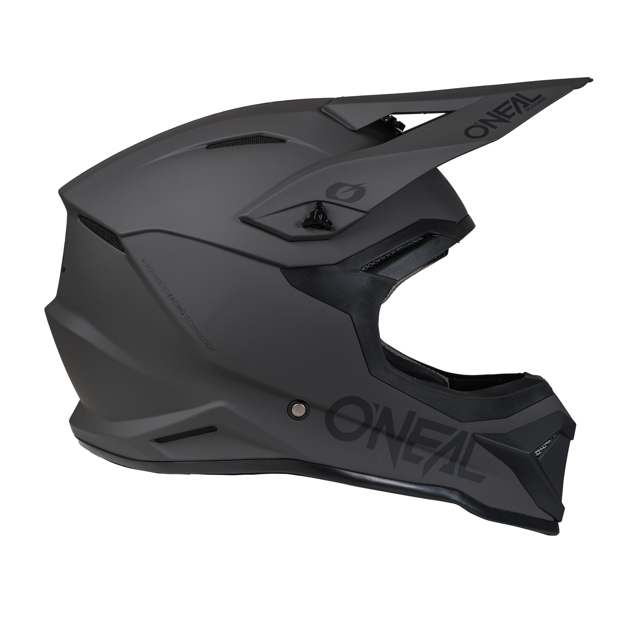 O'Neal 4 SRS Helmet Solid Gray / Black