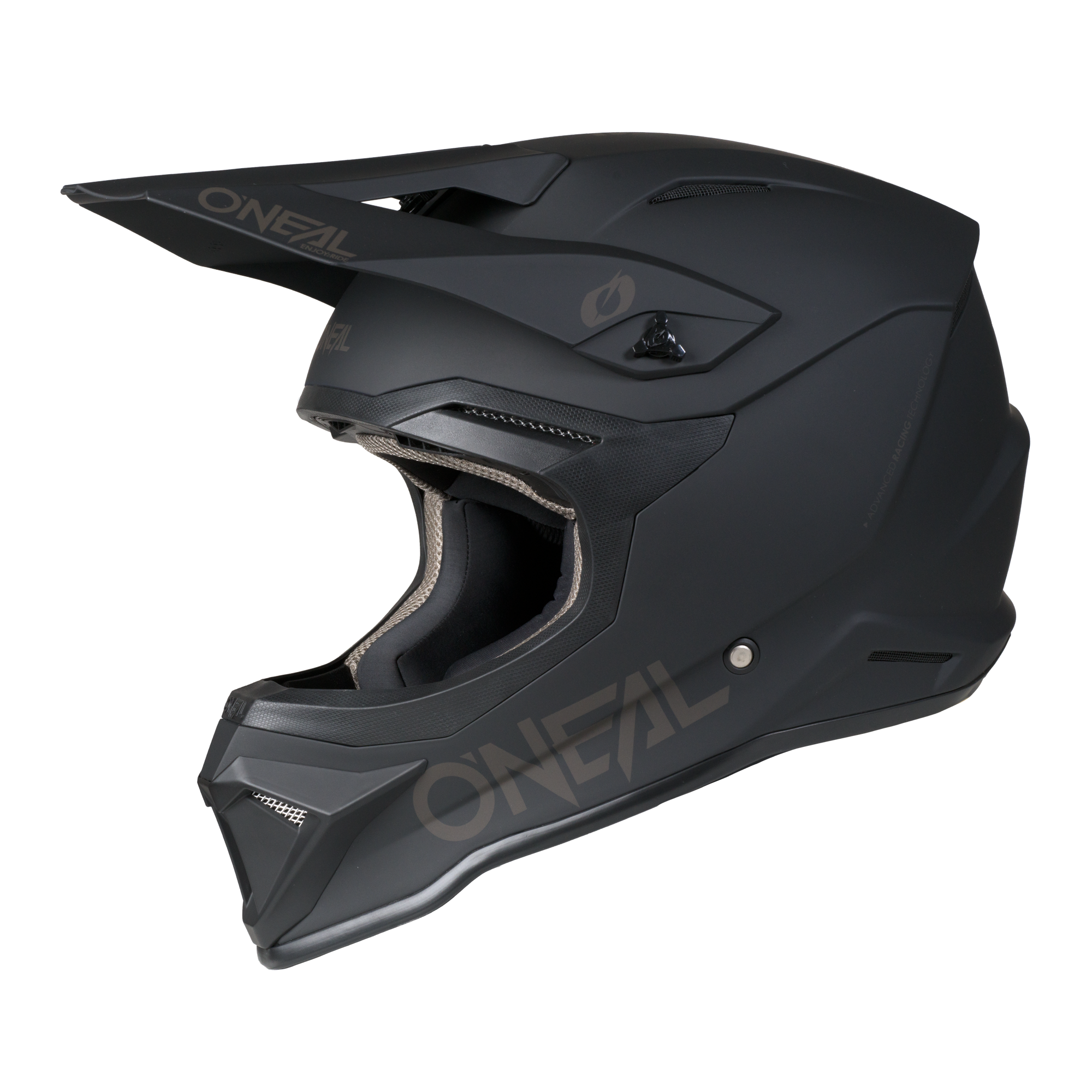 O'Neal 4 SRS Helmet Solid Black / Gray