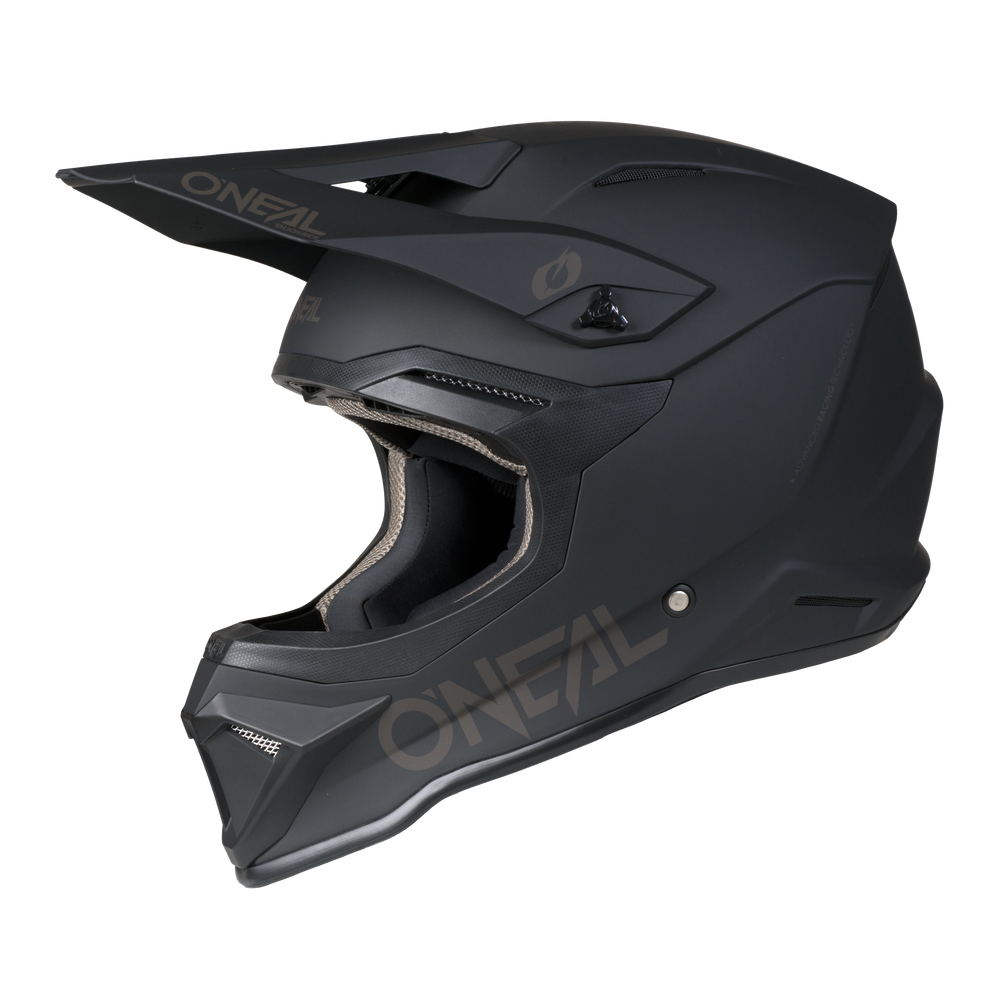 O'Neal 4 SRS Helmet Solid Black / Gray