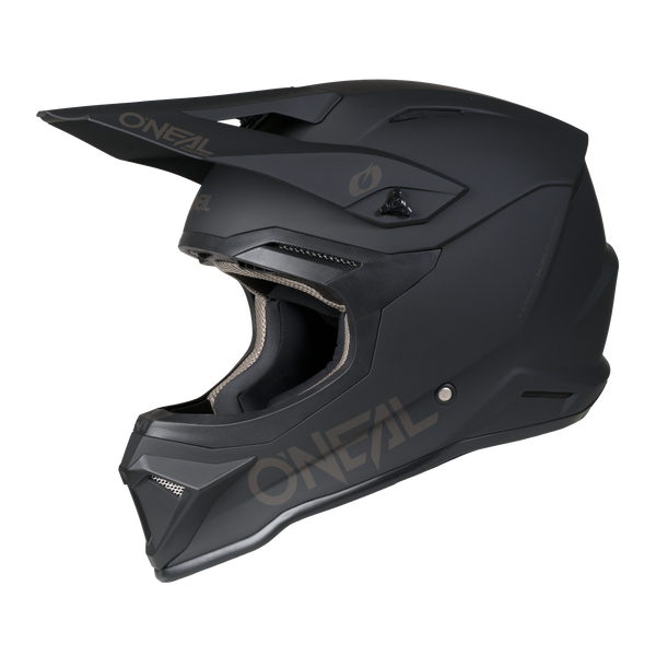 4 SRS Helmet Solid Black / Gray