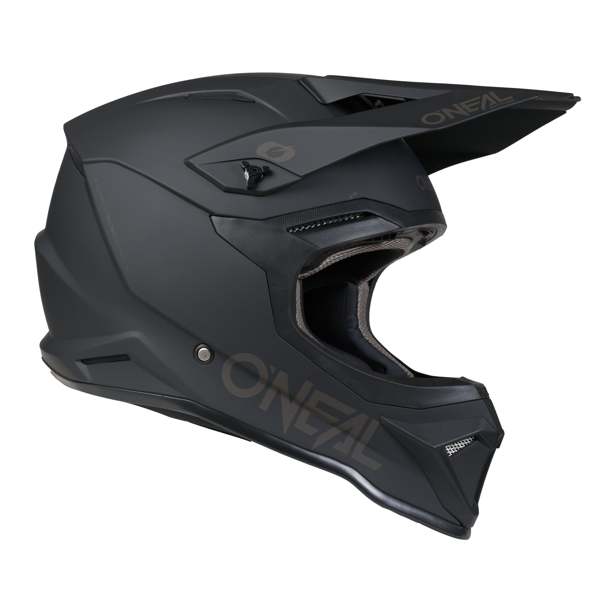 O'Neal 4 SRS Helmet Solid Black / Gray