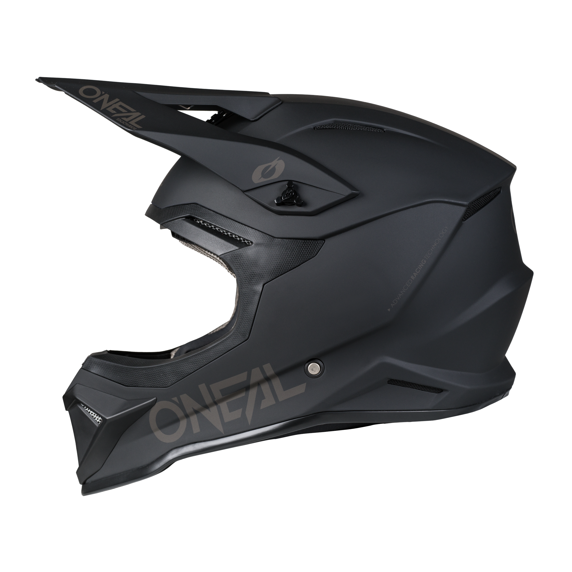 O'Neal 4 SRS Helmet Solid Black / Gray