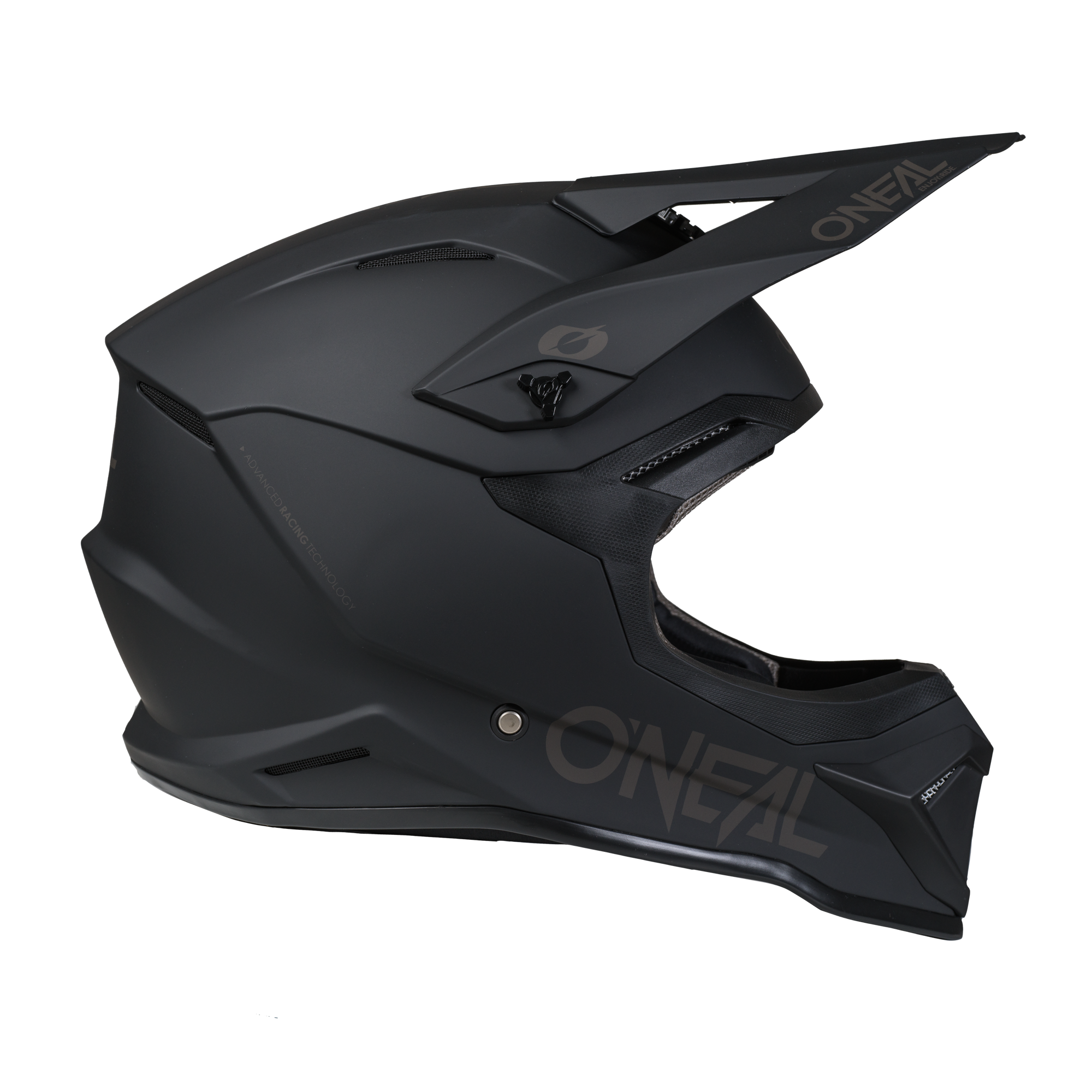 O'Neal 4 SRS Helmet Solid Black / Gray