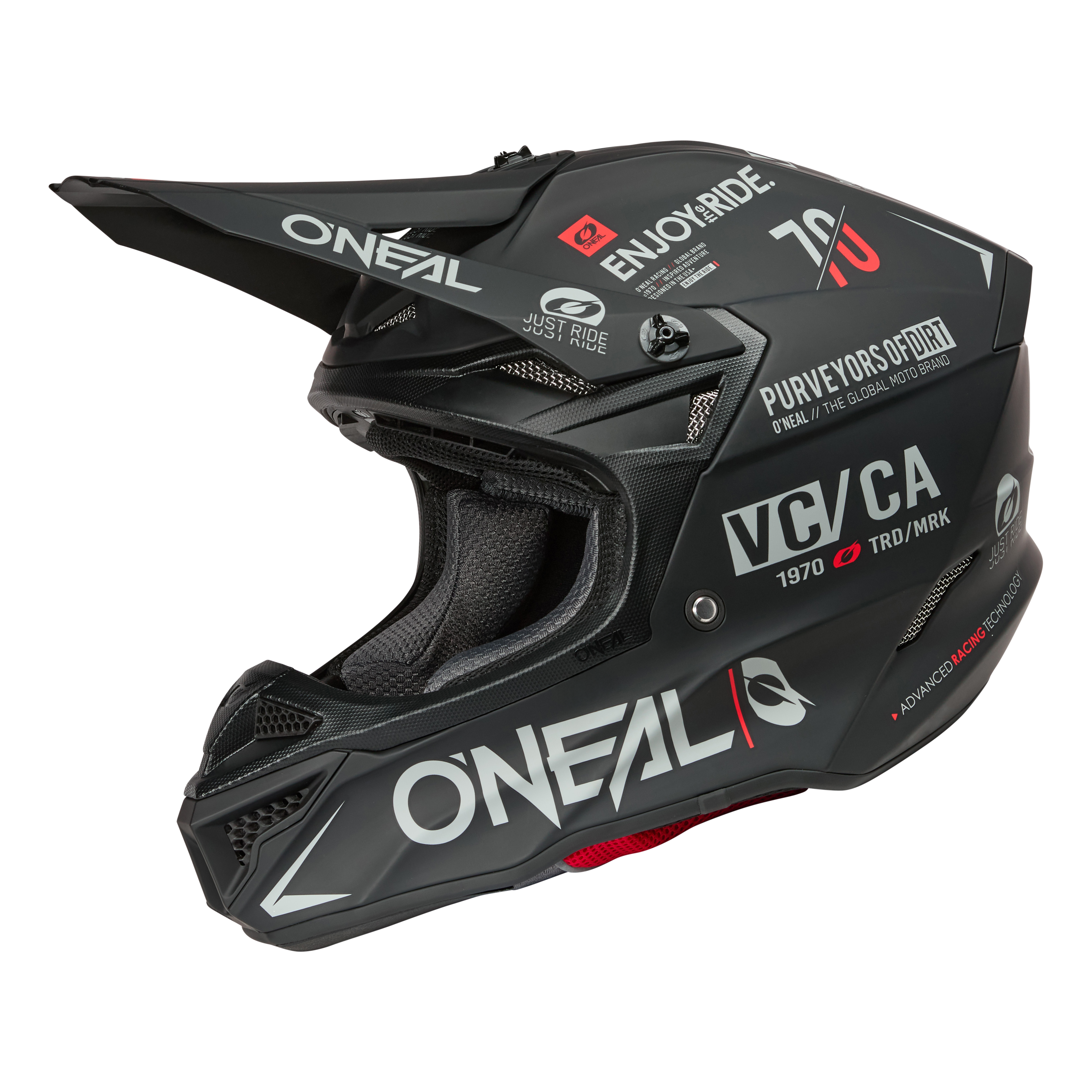 O'Neal 5 SRS Brand Helmet Black/Gray