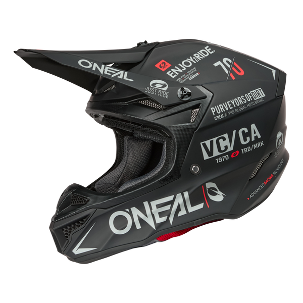 5 SRS Brand Helmet Black/Gray