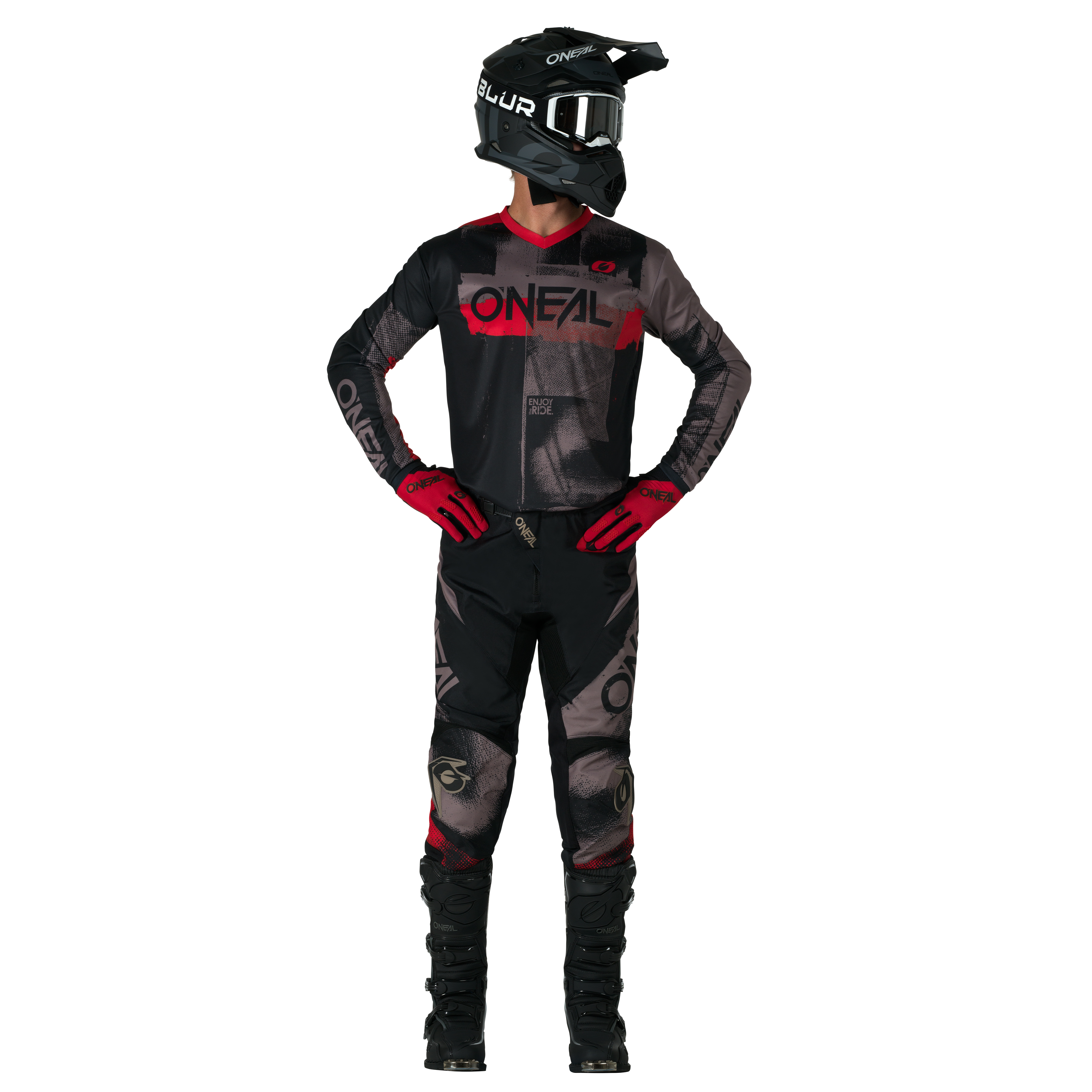 O'NEAL Element Roller Pants Gray/Red