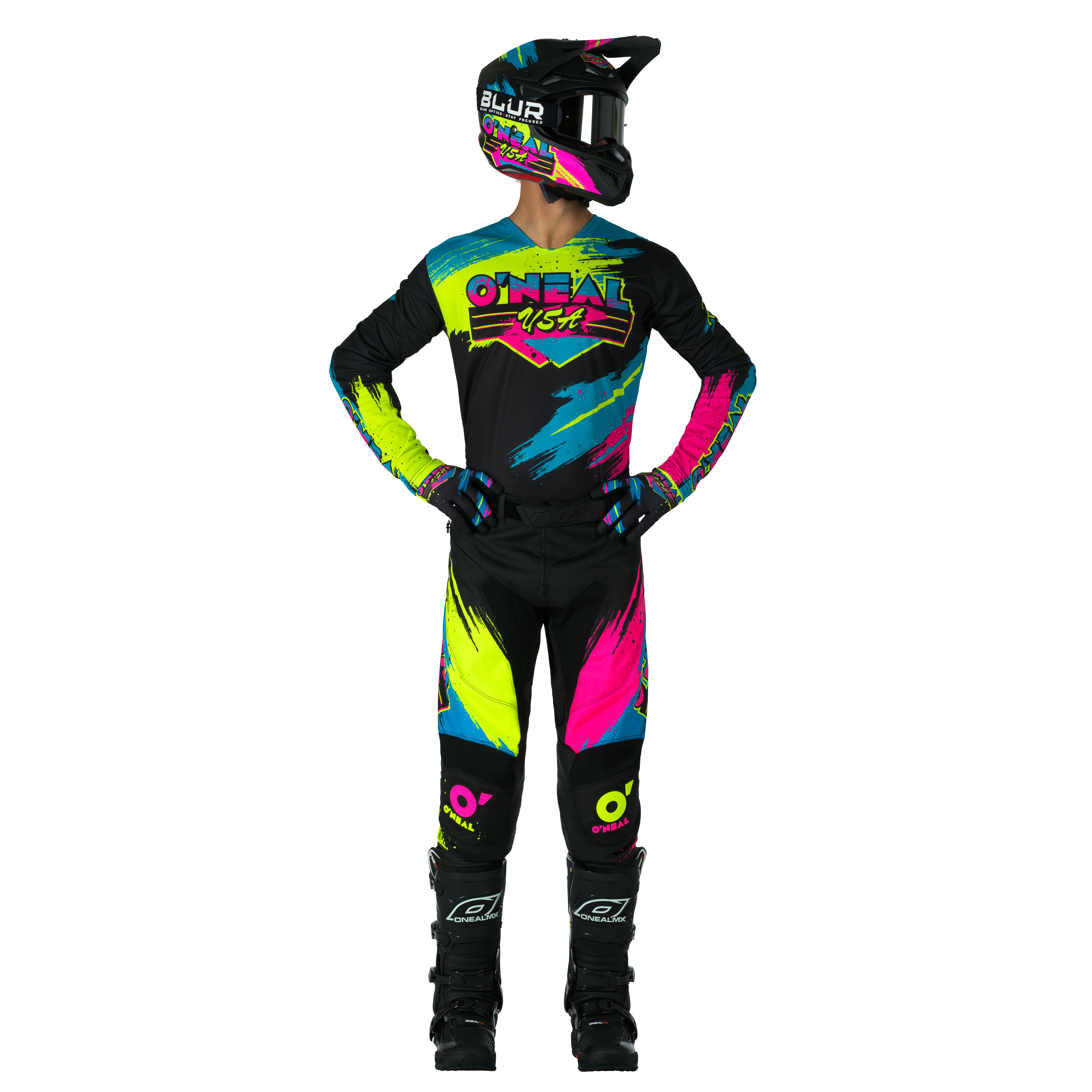 O'Neal Mayhem Reseda Pants Black / Neon