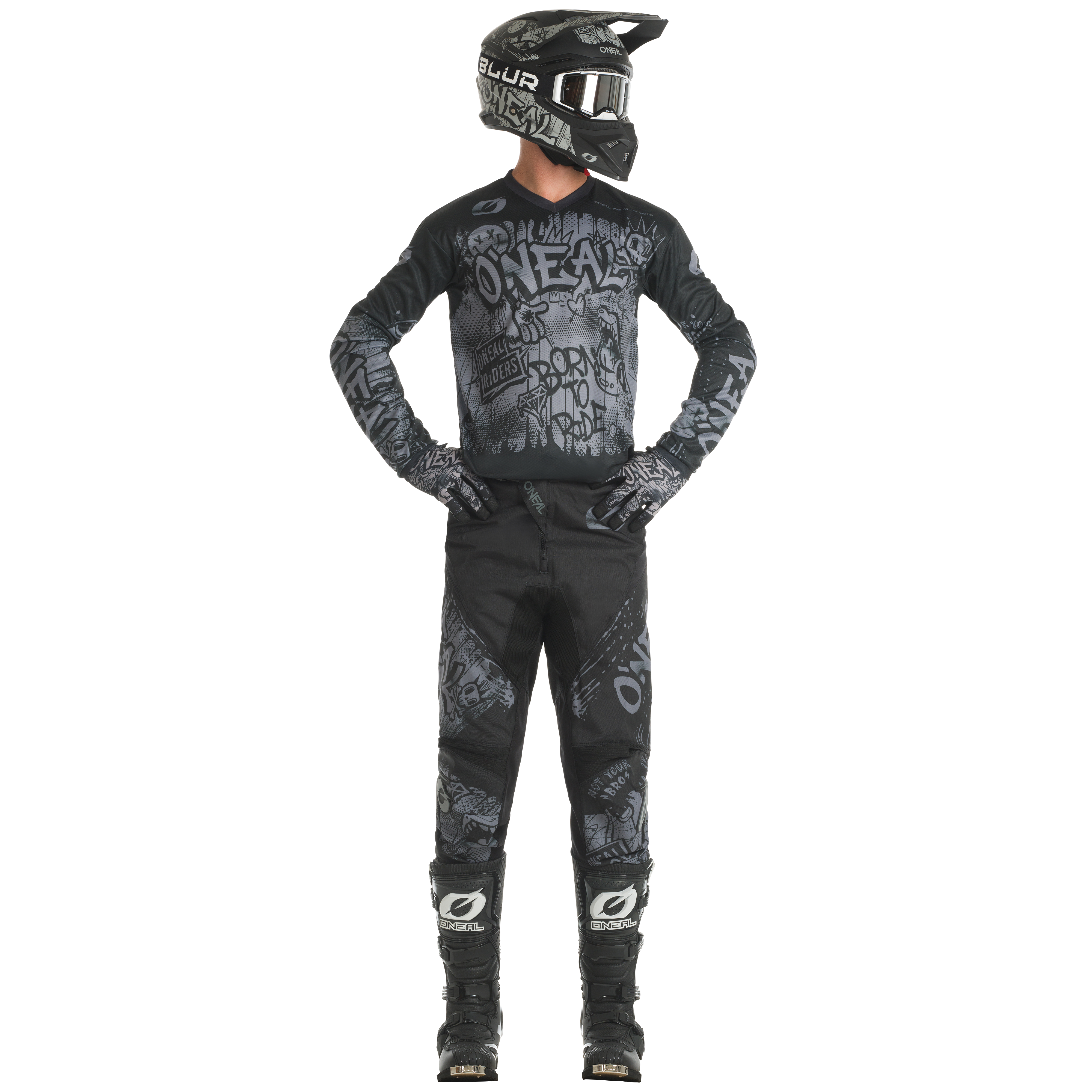 O'NEAL Element Rancid Pants Black/Gray