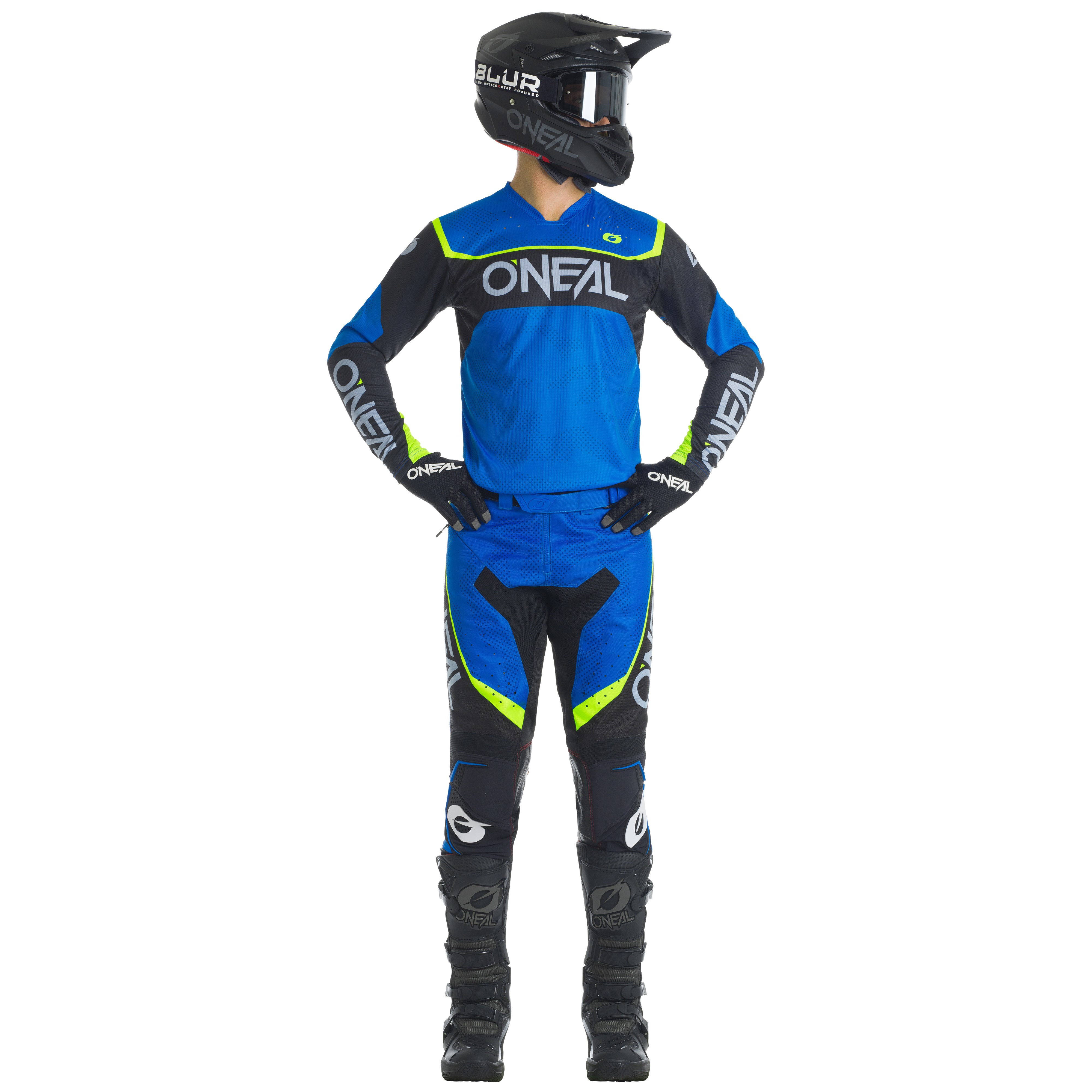 O'Neal Hardwear Camo Pants Blue/Black