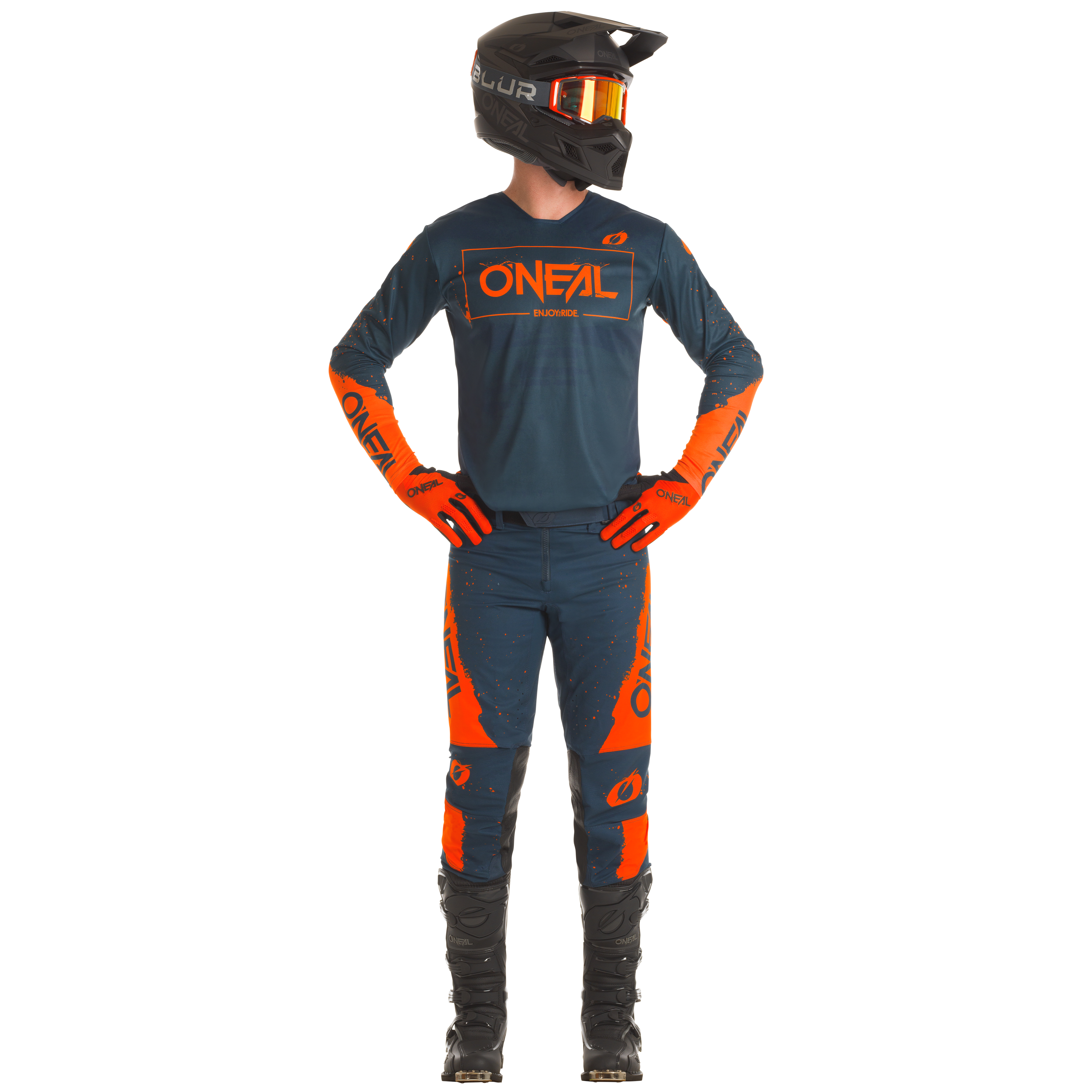 O'Neal Mayhem Paint Jersey Navy/Orange