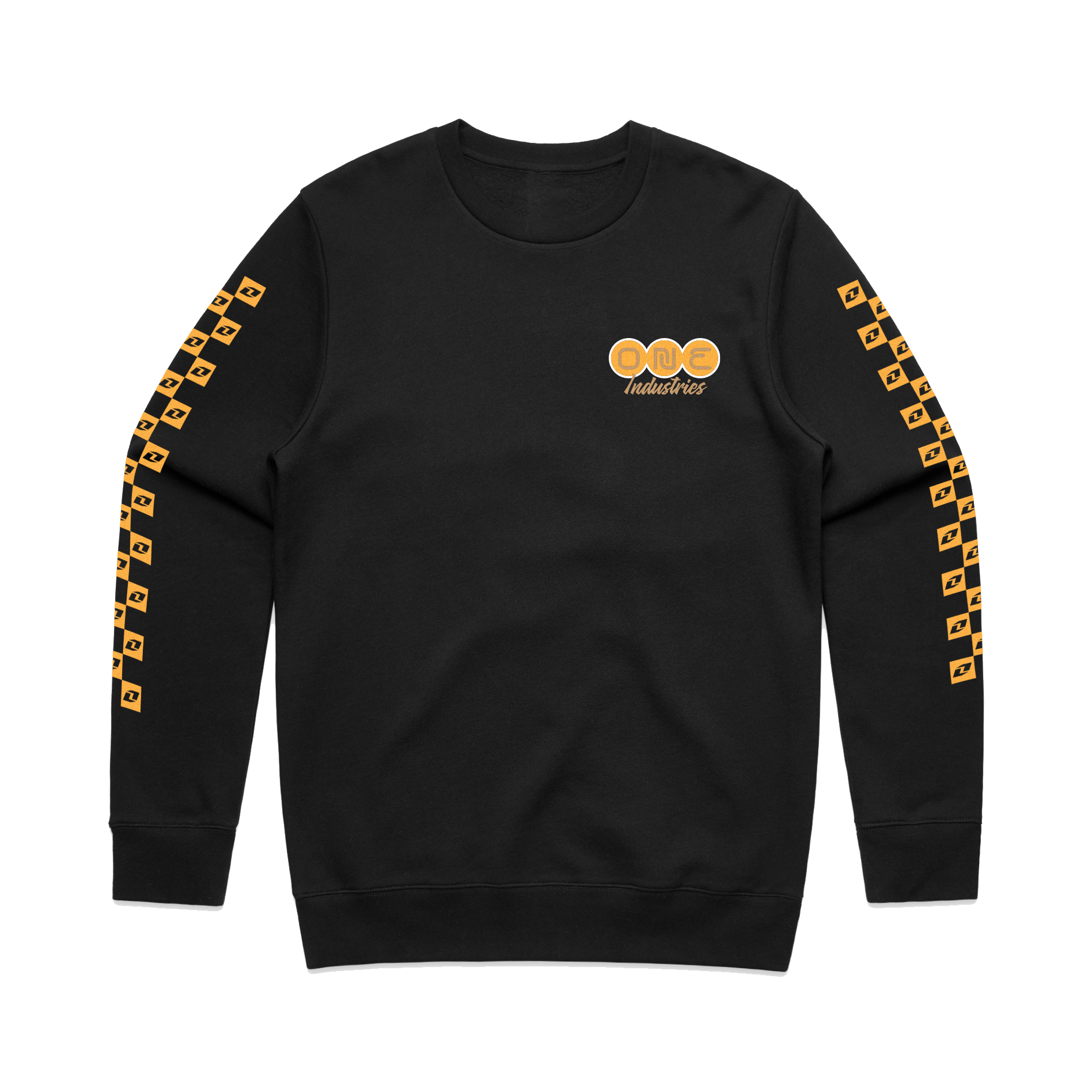 One Industries COMPILATION - BLACK CREW NECK