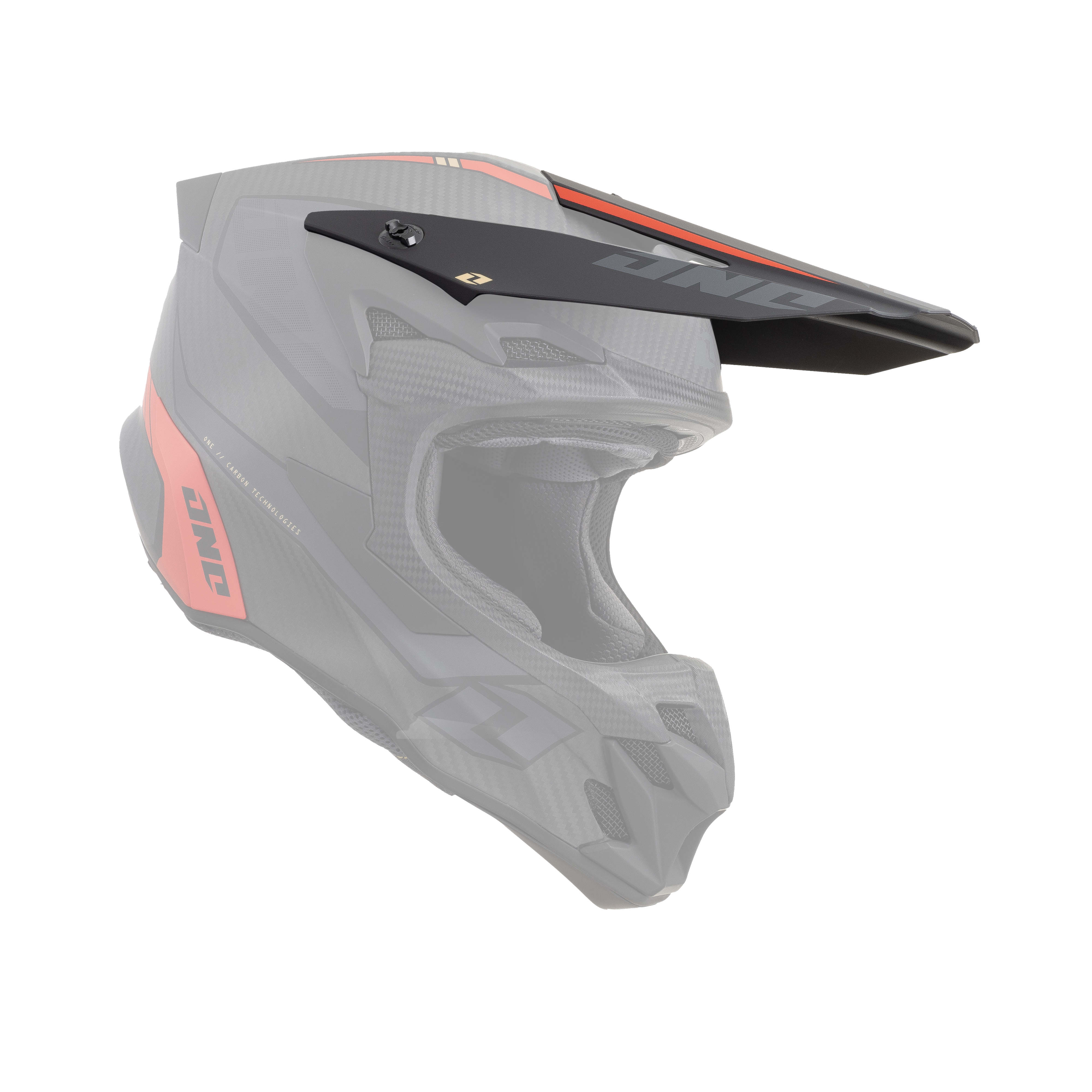 One Industries REPLACEMENT X-197 VISOR CARBON BLACK OIL