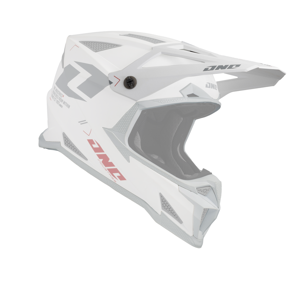 One Industries REPLACEMENT X-297 VISOR FOCUS WHITE GRAY