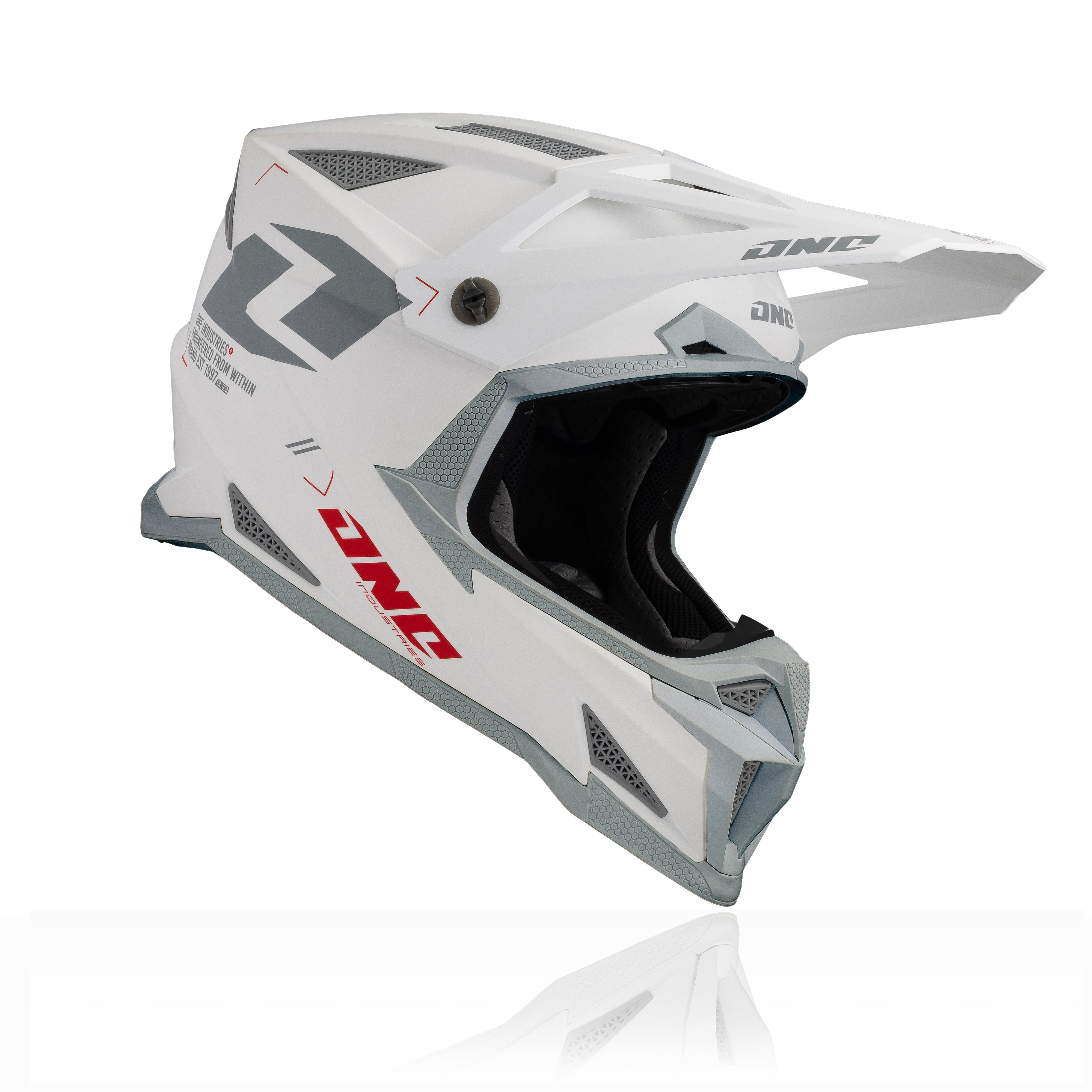 One Industries X-297 HELMET - FOCUS WHITE/GRAY