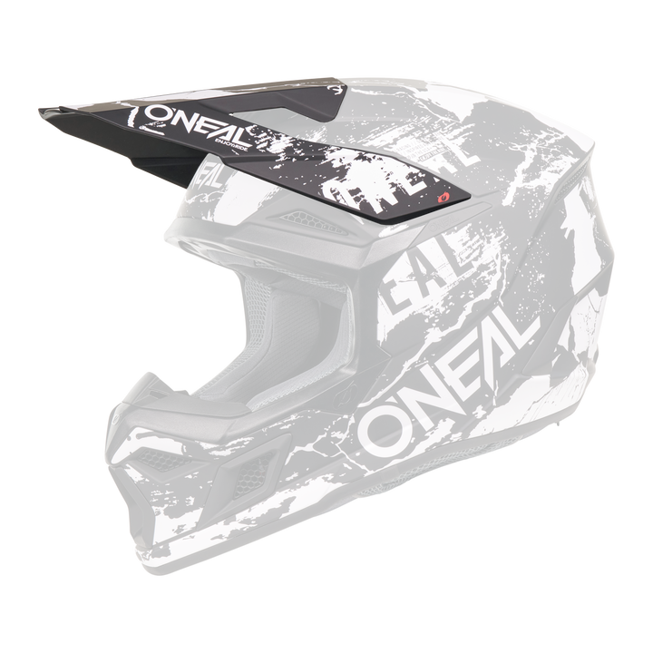Replacement 3 SRS Acid Black/White Visor