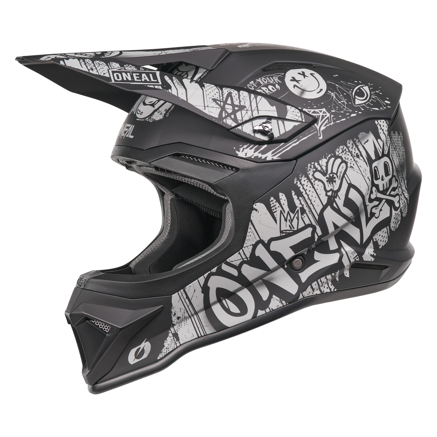 O'Neal 4 SRS Helmet Rancid Gray/Black
