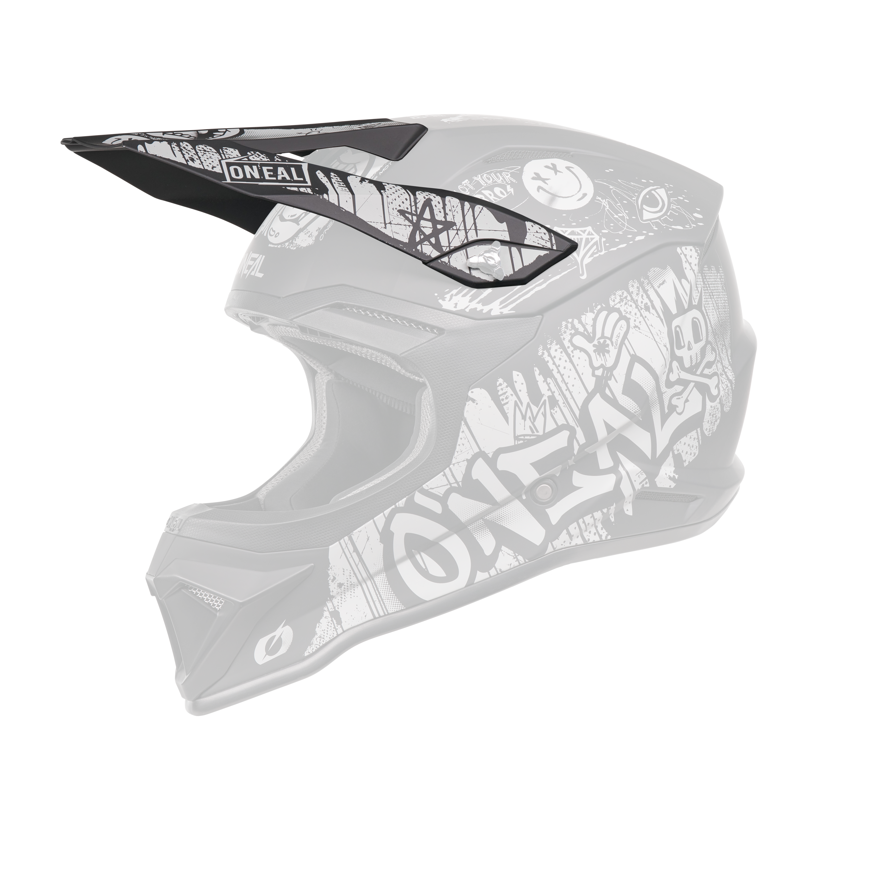 O'Neal Replacement 4 SRS Rancid Black/Gray Helmet Visor