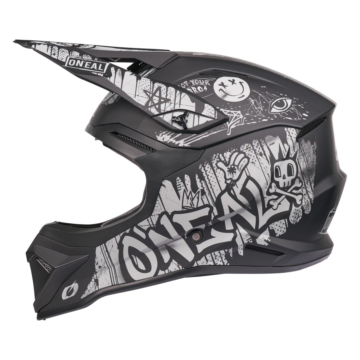 O'Neal 4 SRS Helmet Rancid Gray/Black
