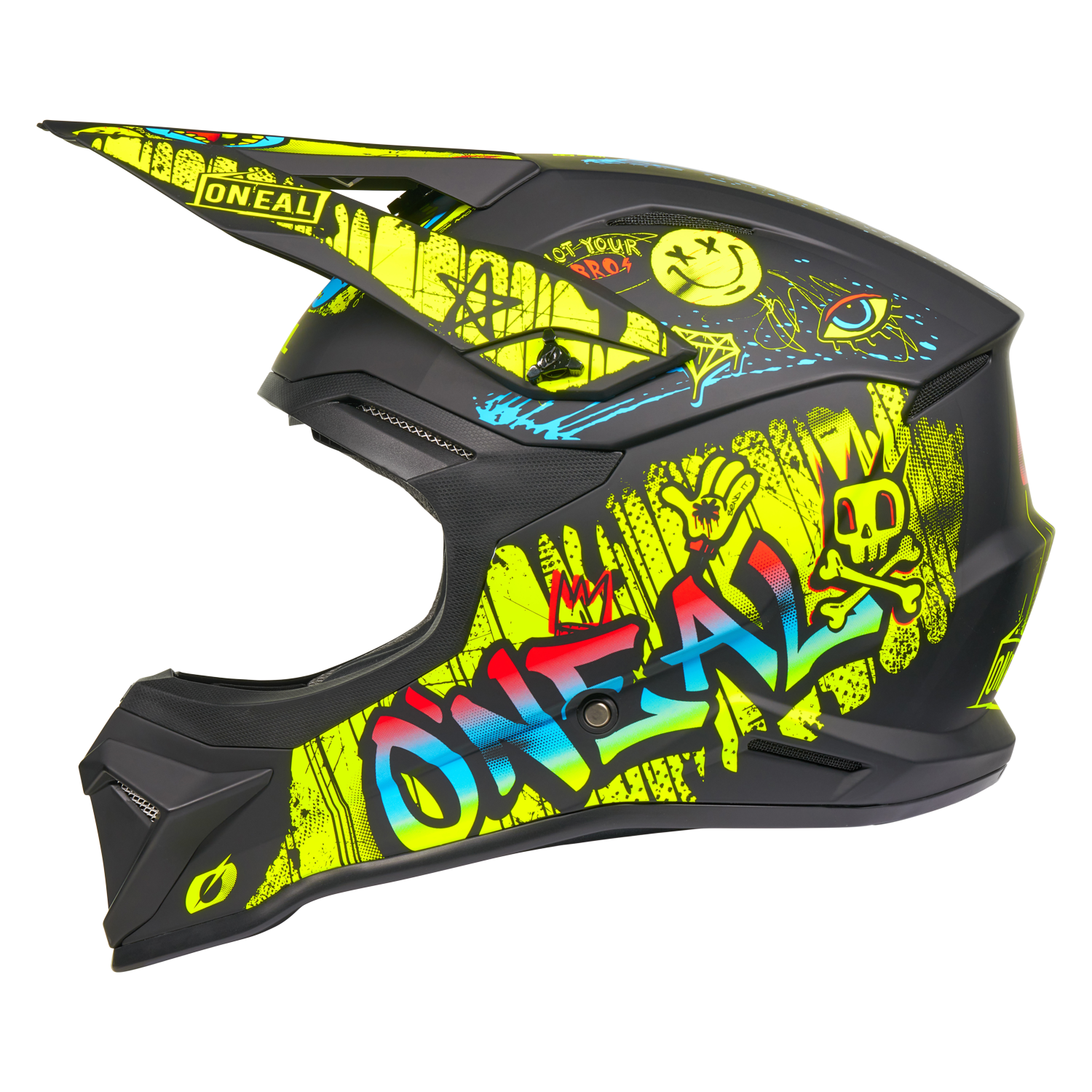 O'Neal 4 SRS Helmet Rancid Neon/Black