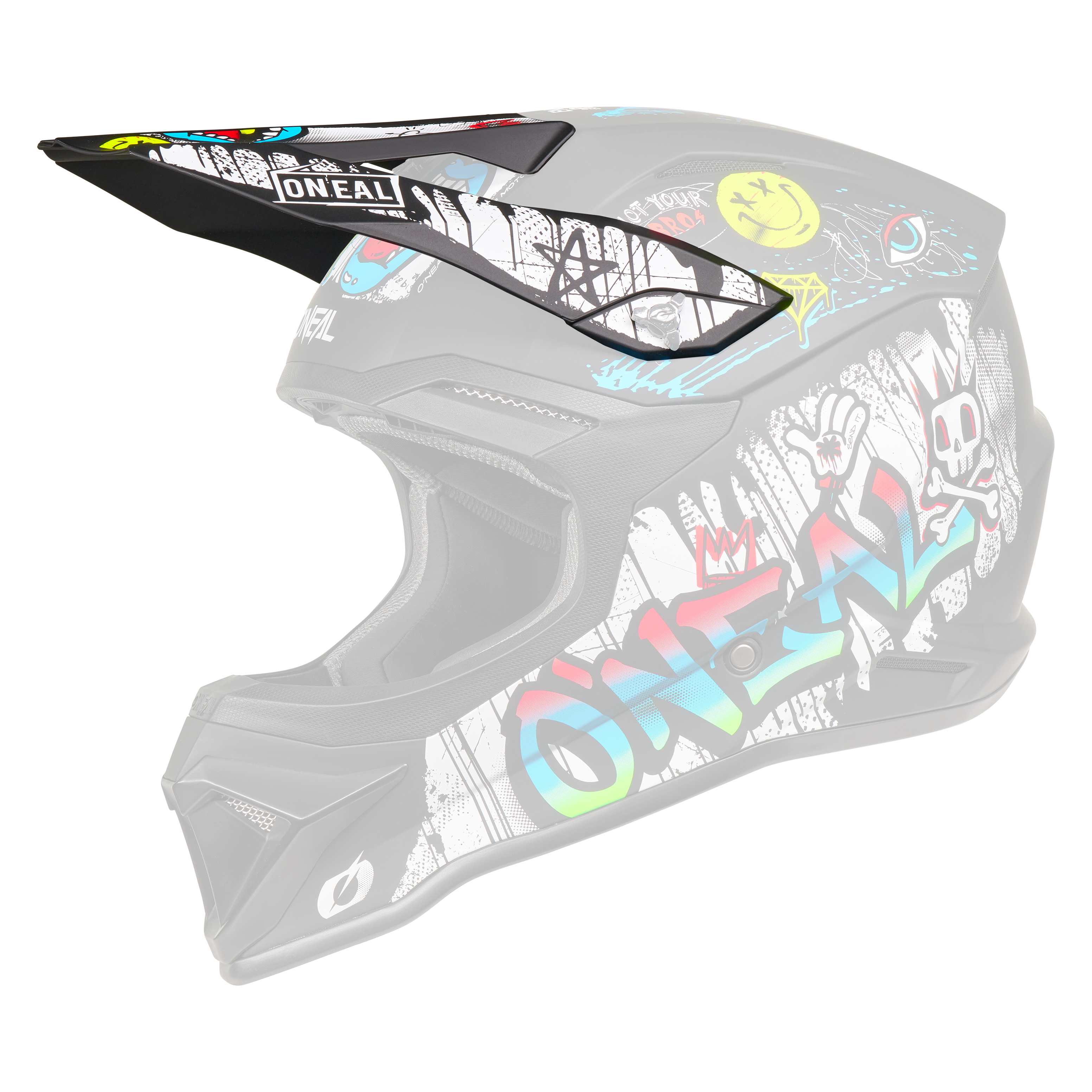 O'Neal Replacement 4 SRS Rancid Black/White Helmet Visor