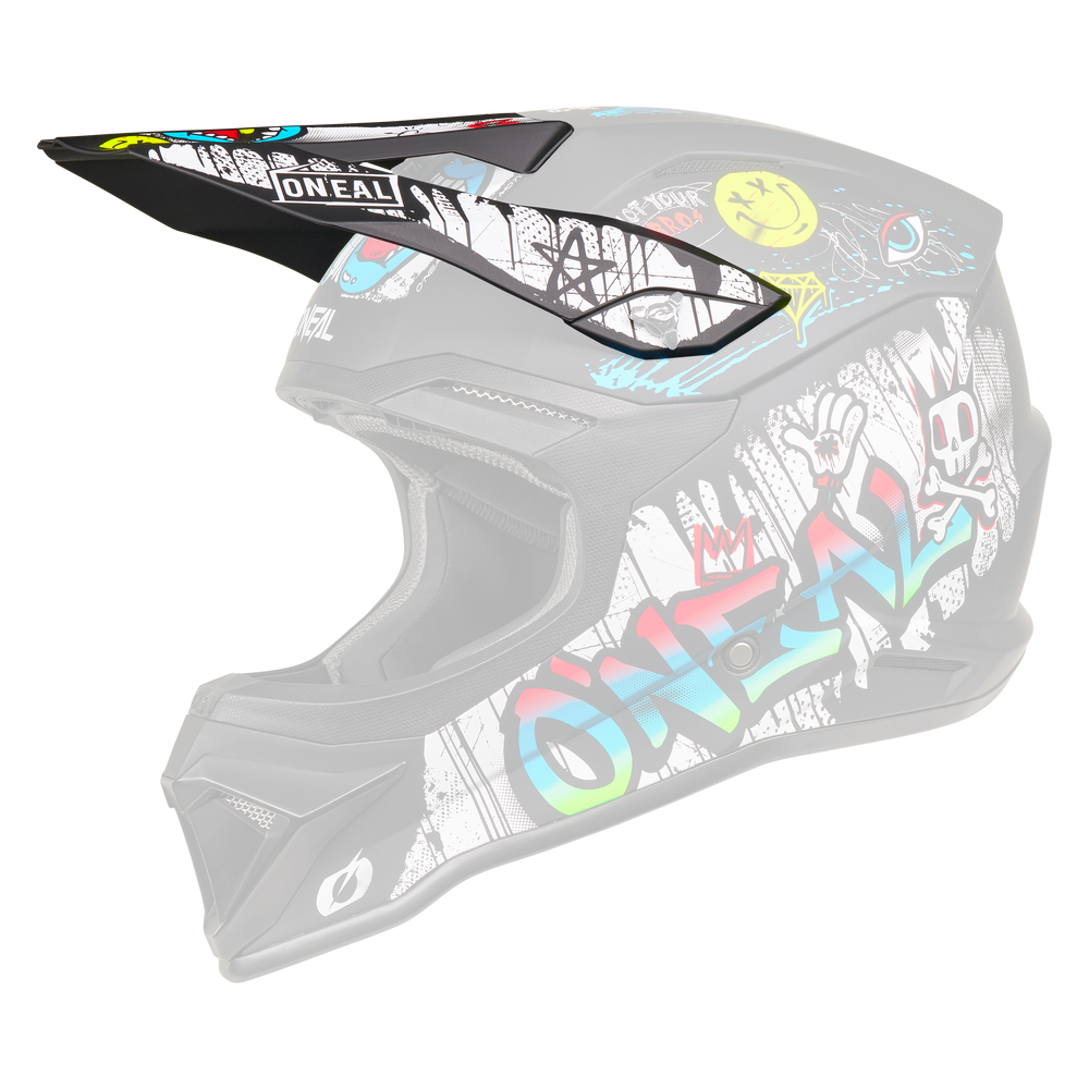 O'Neal Replacement 4 SRS Rancid Black/White Helmet Visor