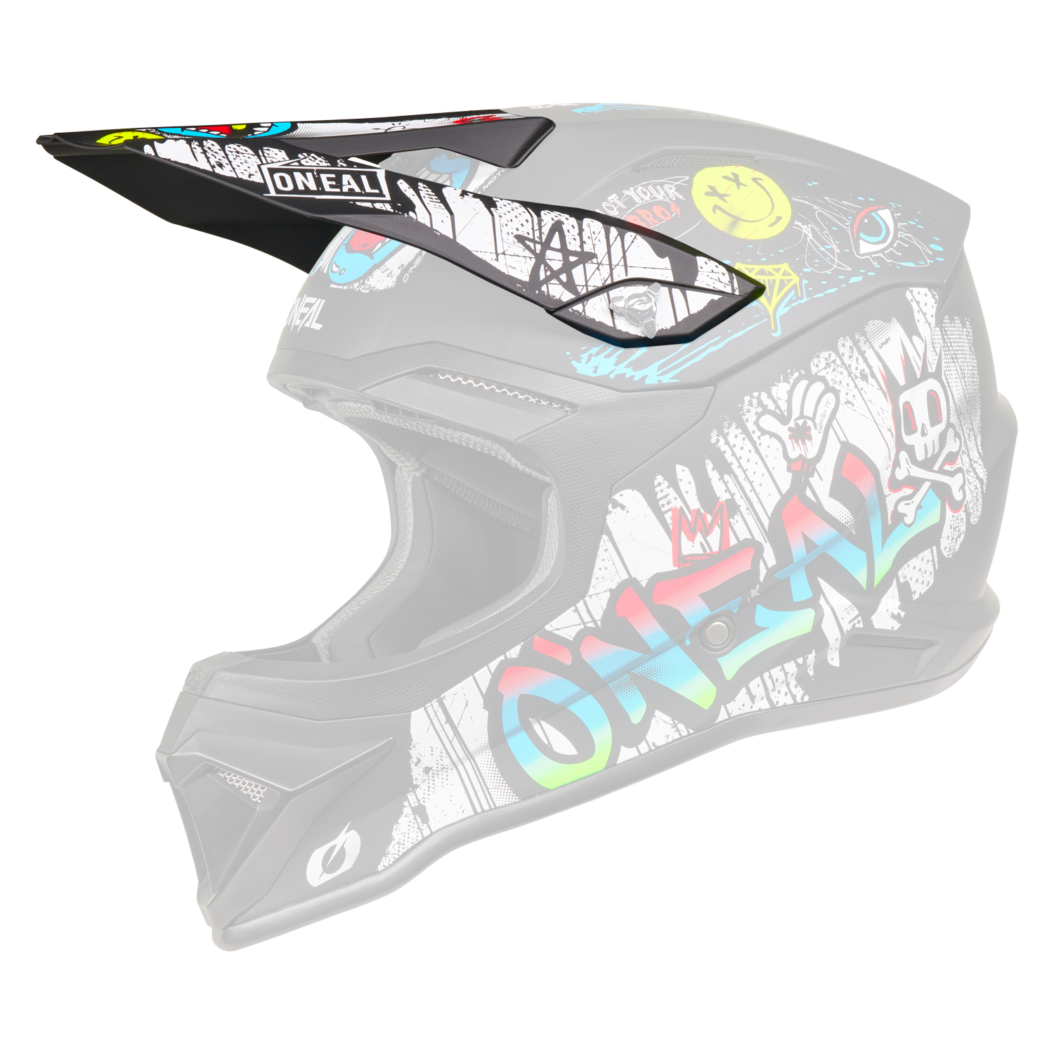 O'Neal 4 SRS Helmet Rancid Black/White