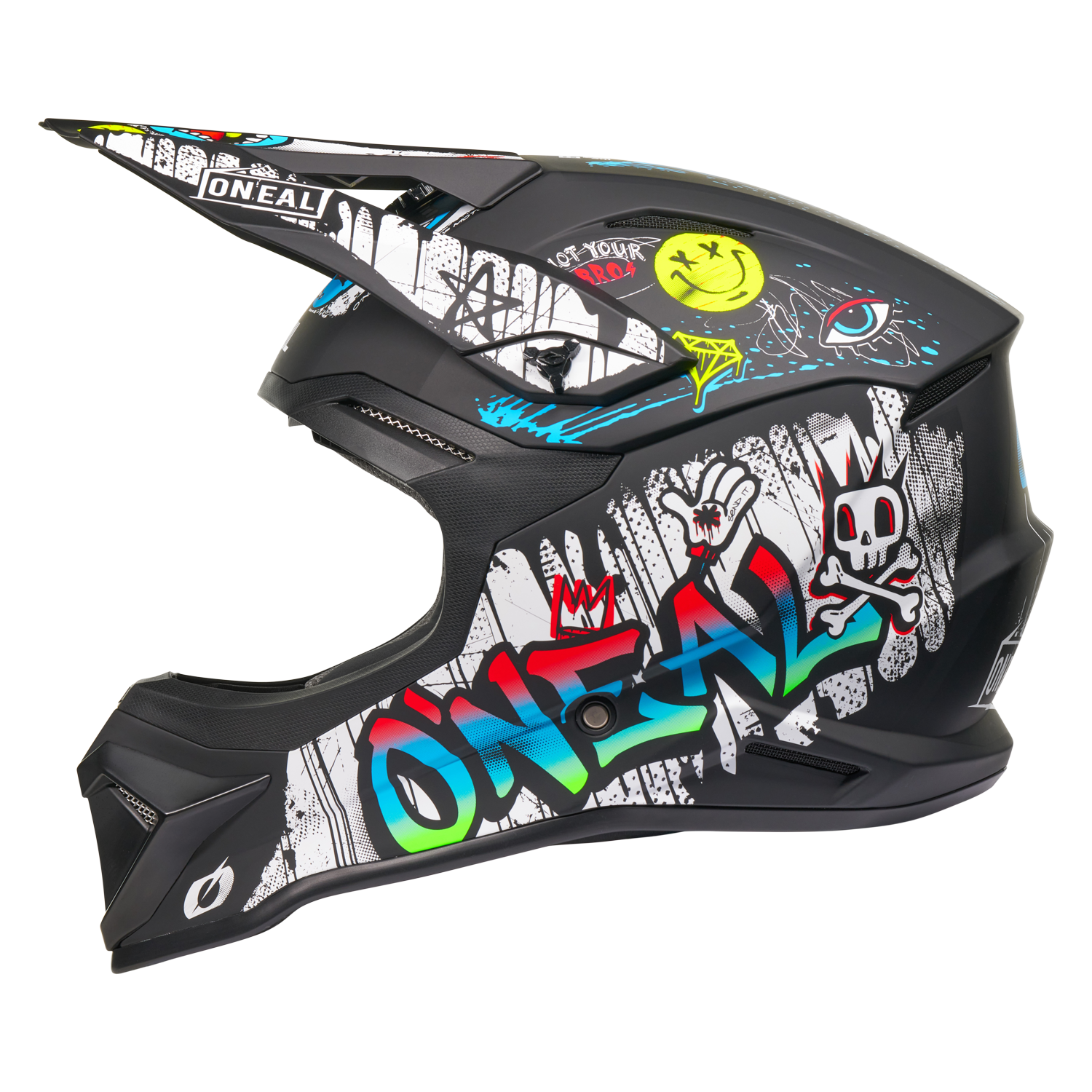 O'Neal 4 SRS Helmet Rancid Black/White