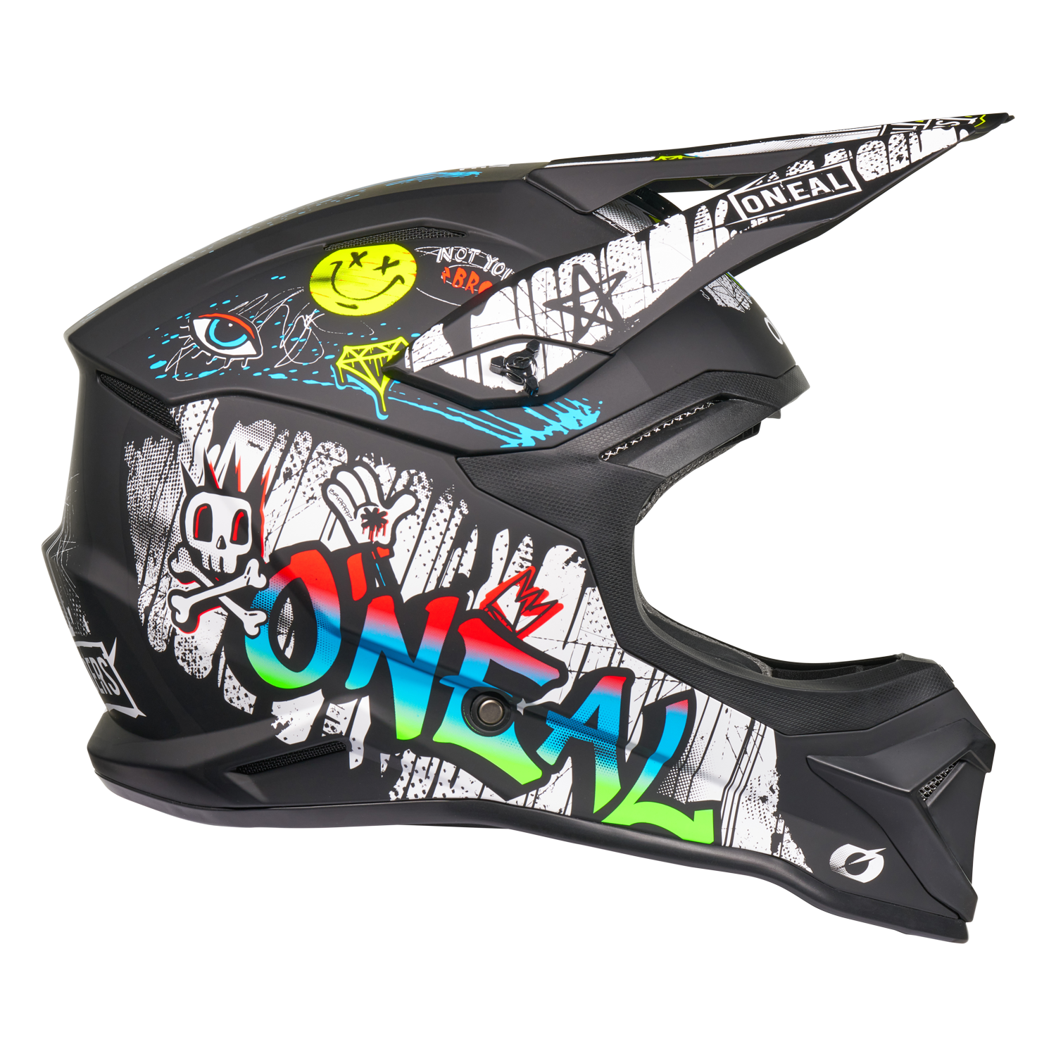 O'Neal 4 SRS Helmet Rancid Black/White