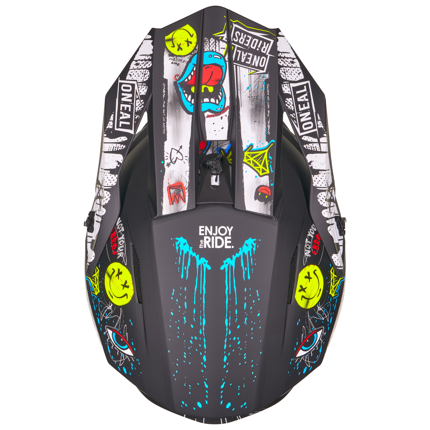 O'Neal 4 SRS Helmet Rancid Black/White