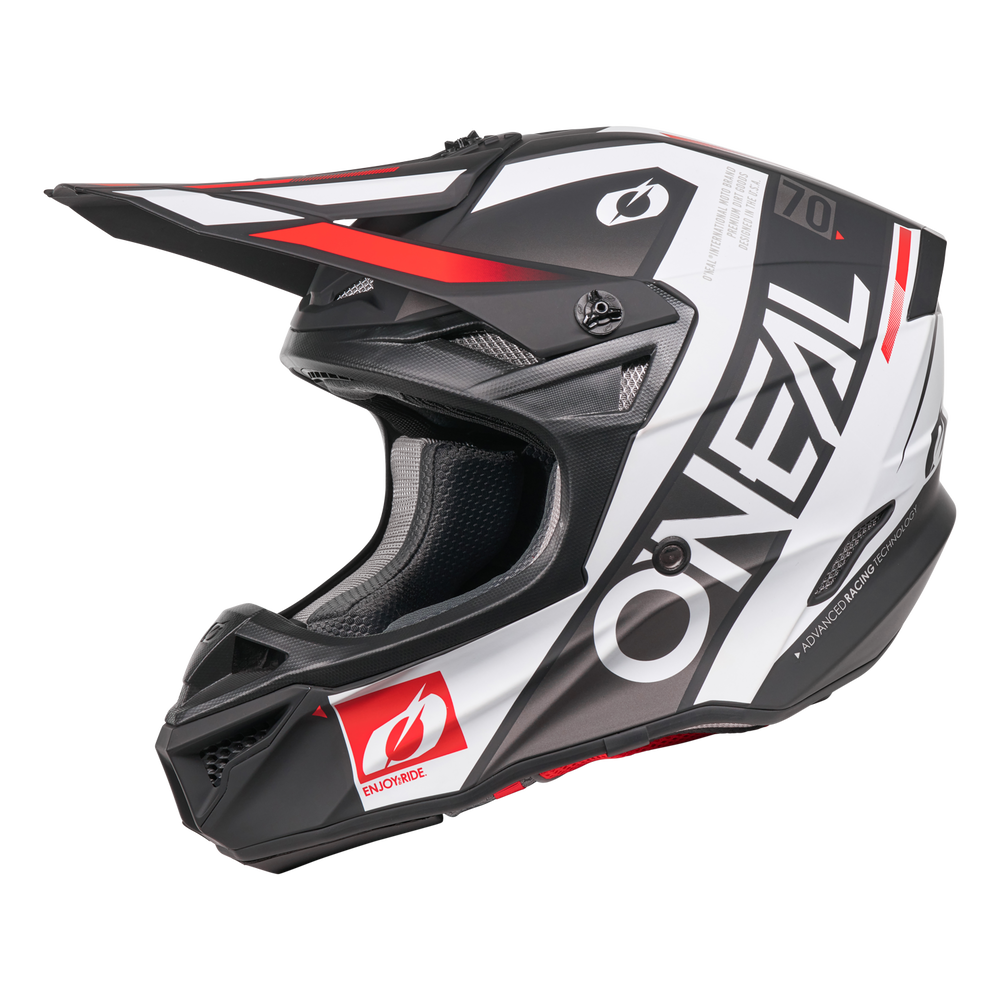 O'Neal 5 SRS Factor Helmet Black/White
