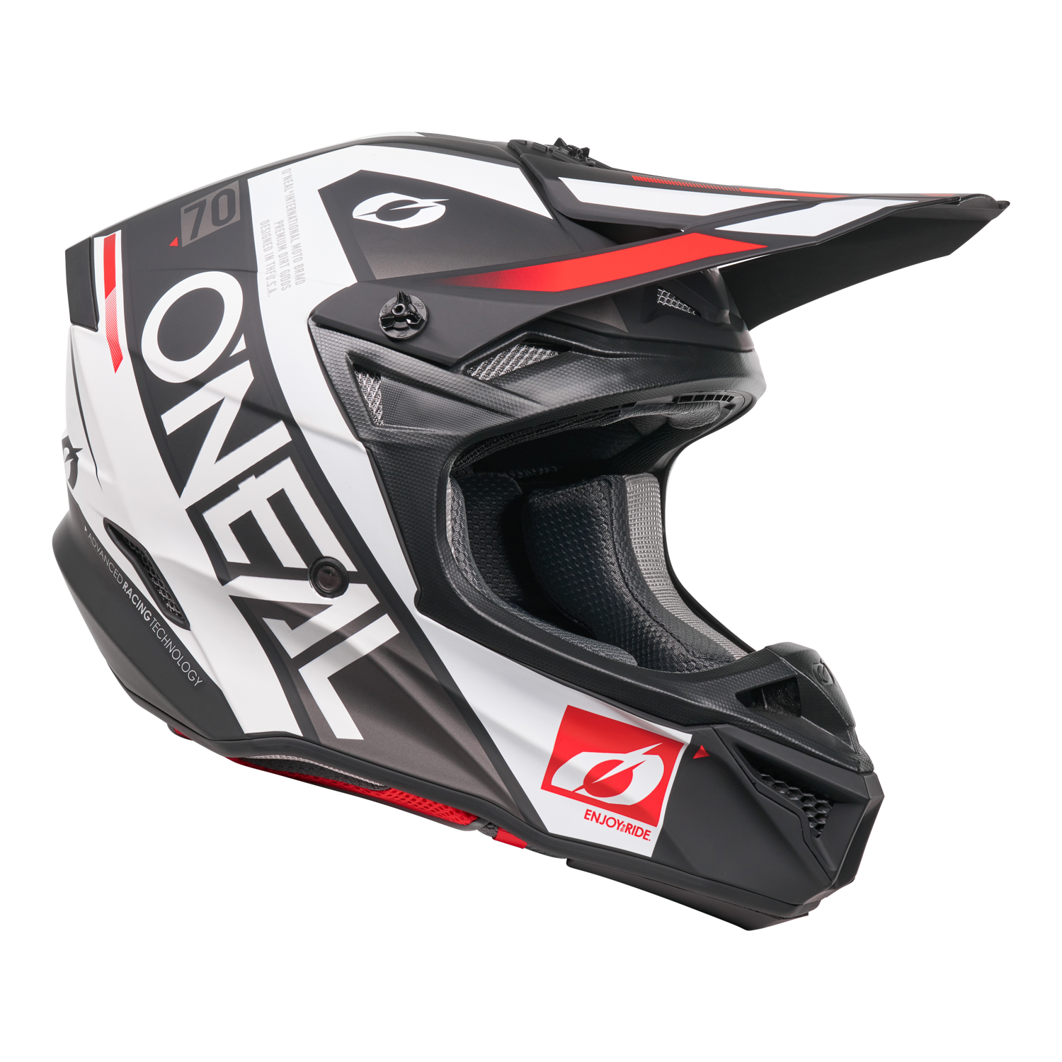 O'Neal 5 SRS Factor Helmet Black/White