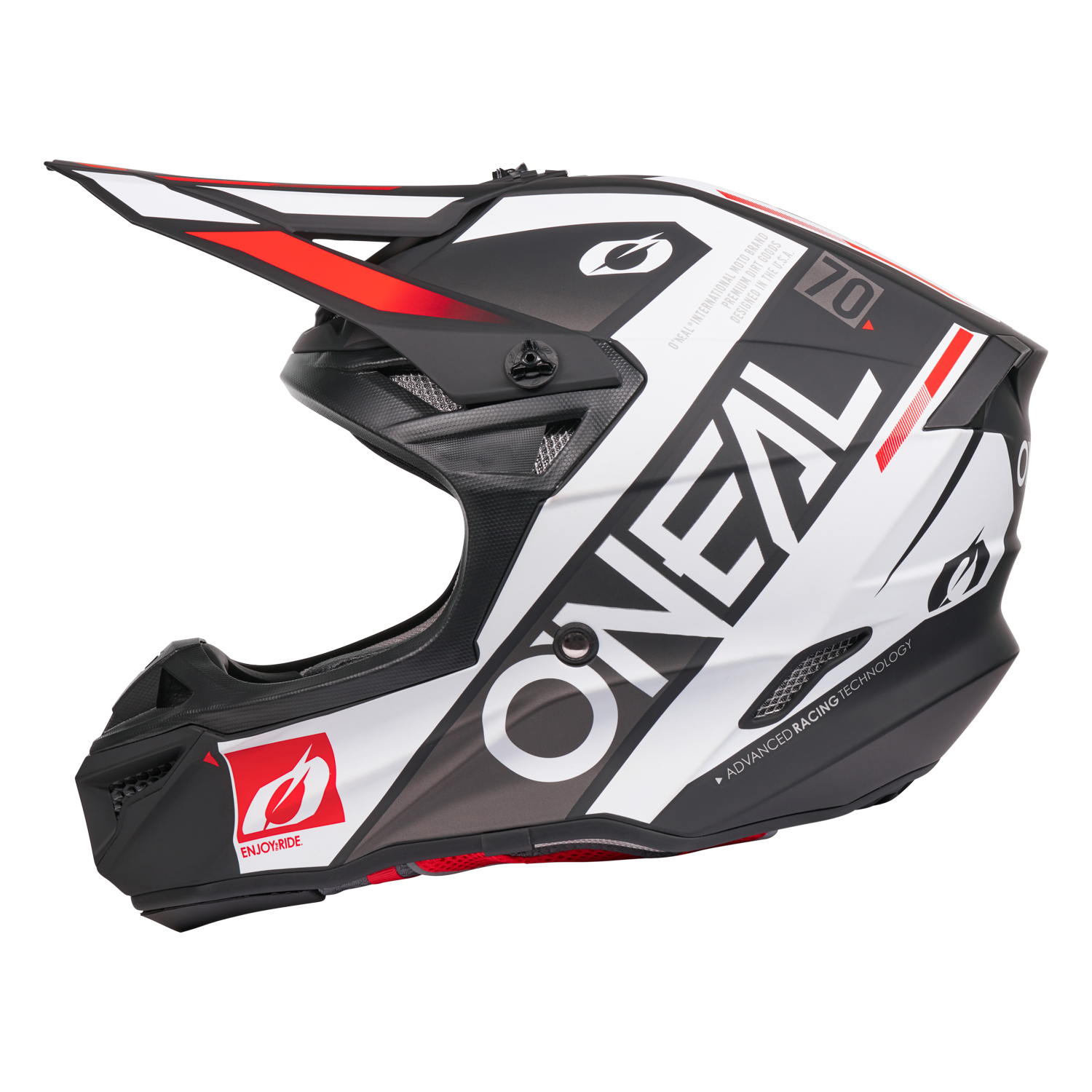 O'Neal 5 SRS Factor Helmet Black/White