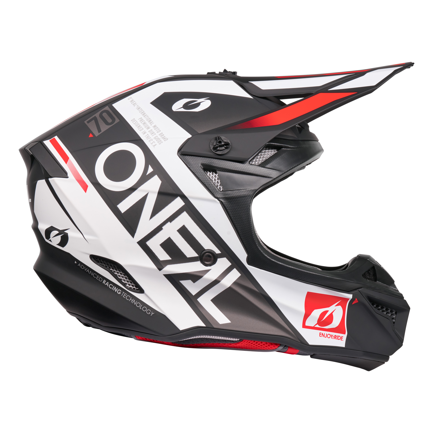 O'Neal 5 SRS Factor Helmet Black/White
