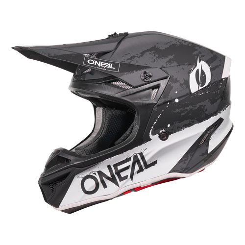 5 SRS Paint Helmet Black/White XXS