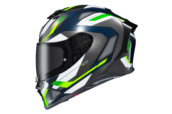 EXO-R1 AIR FULL FACE HELMET HYPERBOLIC BLU/GR/HV