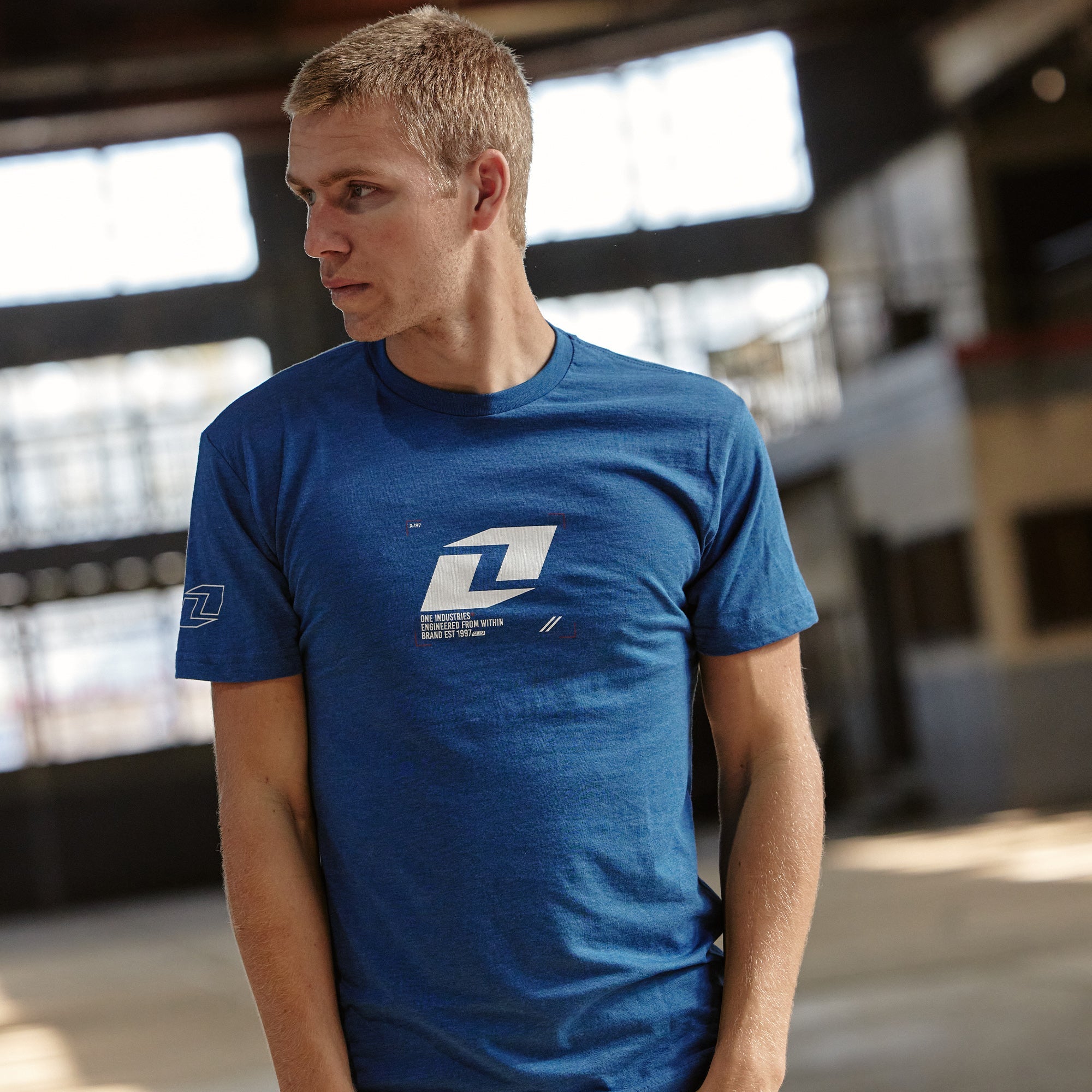 One Industries Myspace Tee - Heather Cobalt